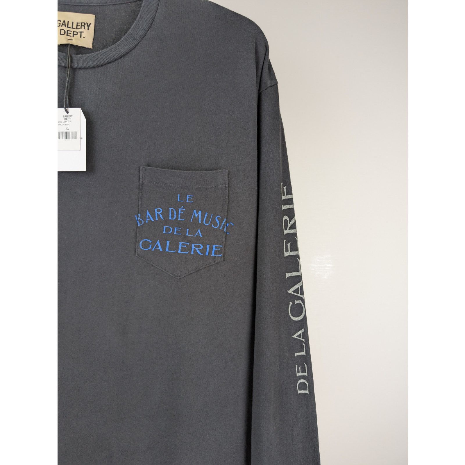 Gallery Dept. o1rshd1 Front Pocket Long Sleeve T-Shirt in Black Size US XL / EU 56 / 4 - 8 Thumbnail
