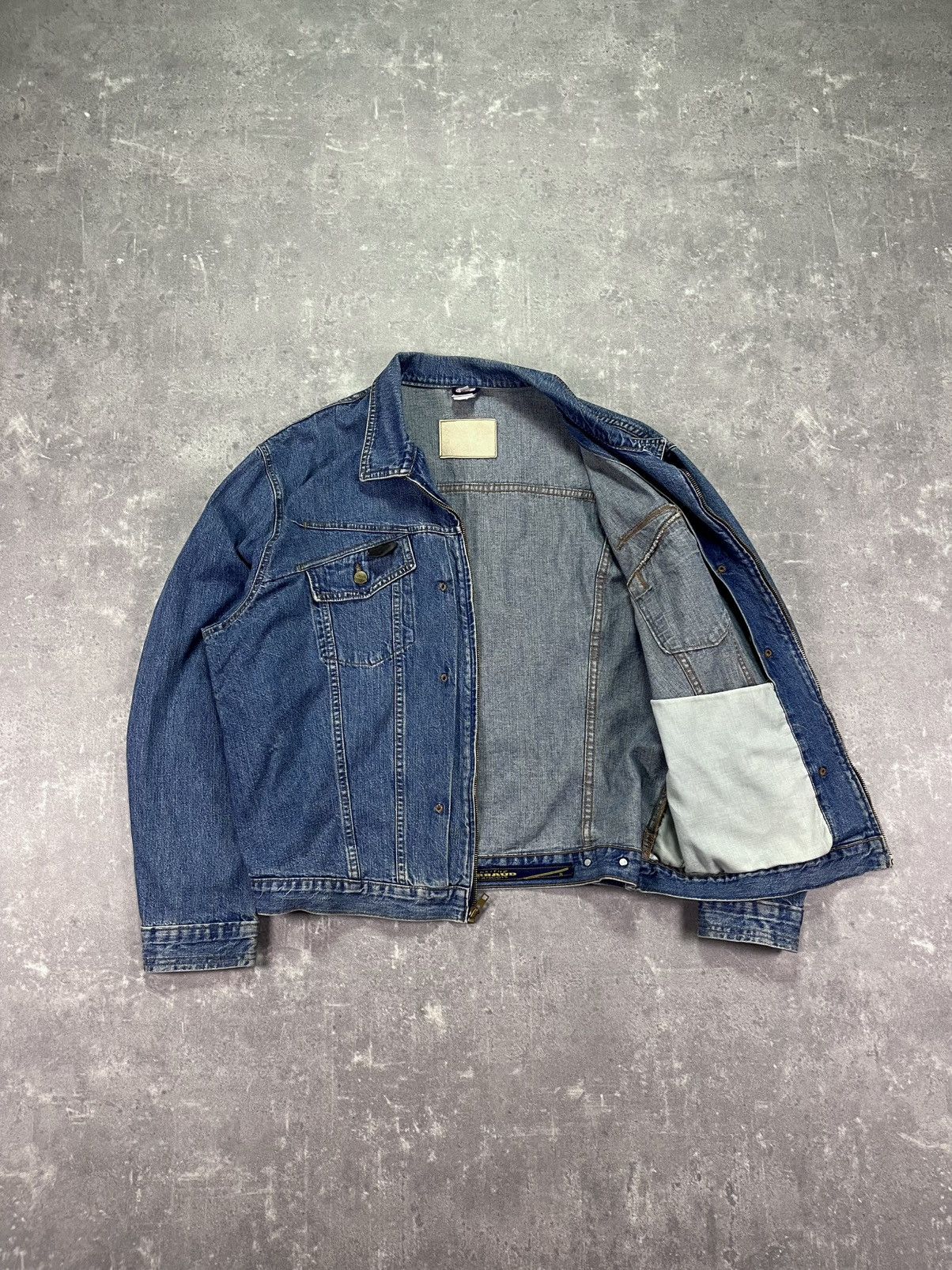 Marithe + Francois Girbaud 90s Marithe Francois Girbaud Denim Zip Trucker Jacket XL Size US XL / EU 56 / 4 - 8 Thumbnail