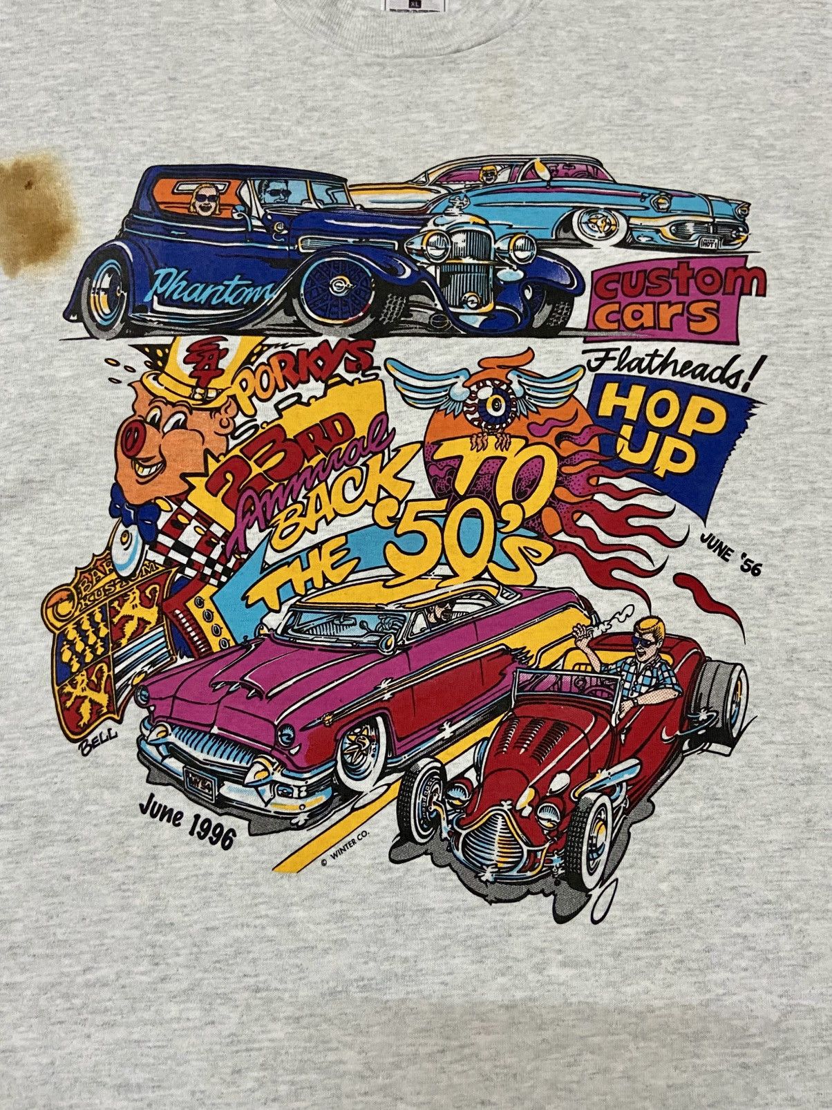 Other VINTAGE 90's BACK TO THE 50'S AUTO SHOW TEE Size US XL / EU 56 / 4 - 13 Thumbnail