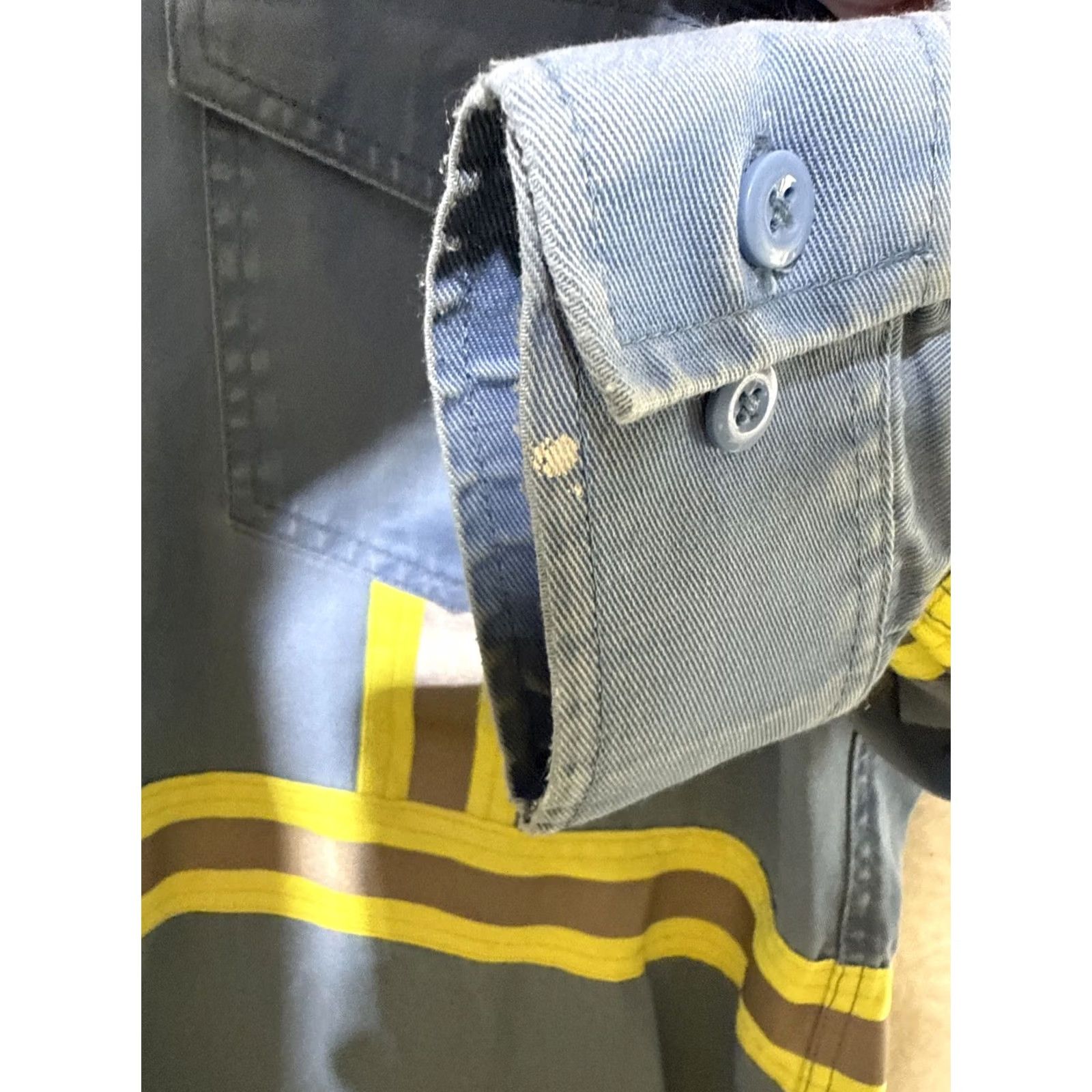 GAS Oil And Gas Safety Supply Men’s XLT Long Sleeve Fire Zero Shirt Flame Resistant Blue 3M Scotchlite Reflective Stripes Mens XLT Shirt Size US XL / EU 56 / 4 - 7 Thumbnail