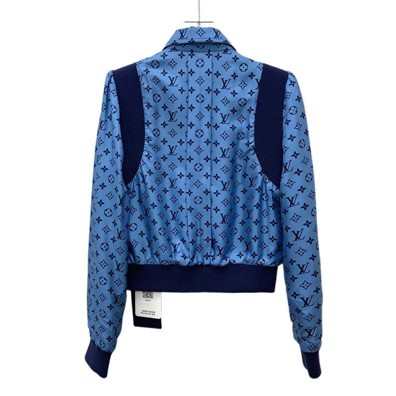 Louis Vuitton Louis Vuitton 22 dark blue logo full print mulberry silk l Size XXS / US 00 / IT 34 - 4 Thumbnail
