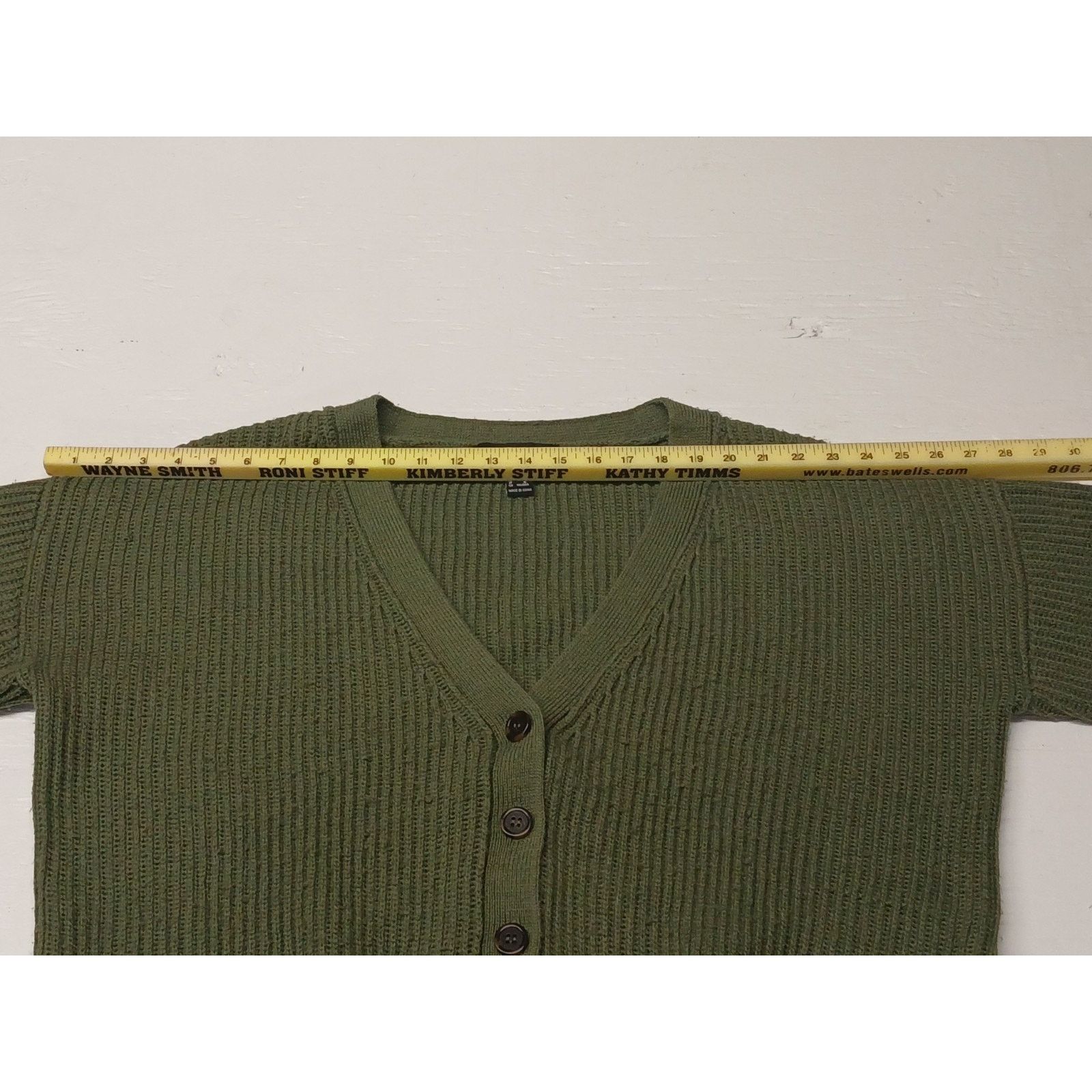 Forever 21 Forever 21 (Medium) Green Button Long Knitted Sweatshirt Size M / US 6-8 / IT 42-44 - 4 Thumbnail