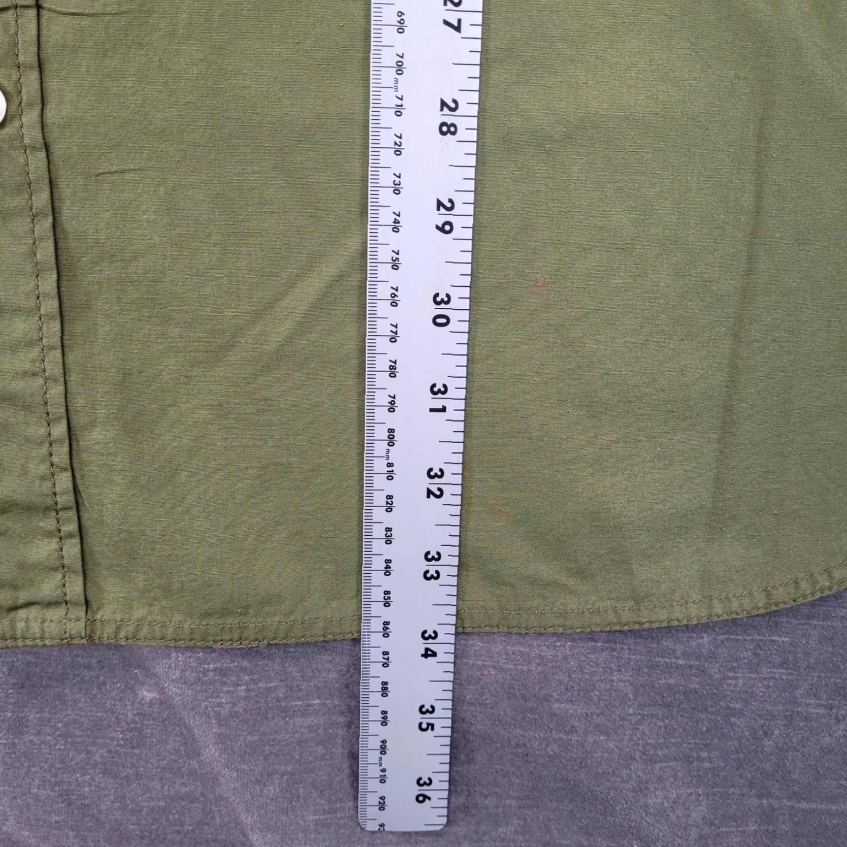 Vintage VINTAGE PARISH COLLECTION Olive Green Camo Long Sleeve Button-Up Shirt 5XL Mens Size US XXL / EU 58 / 5 - 5 Thumbnail