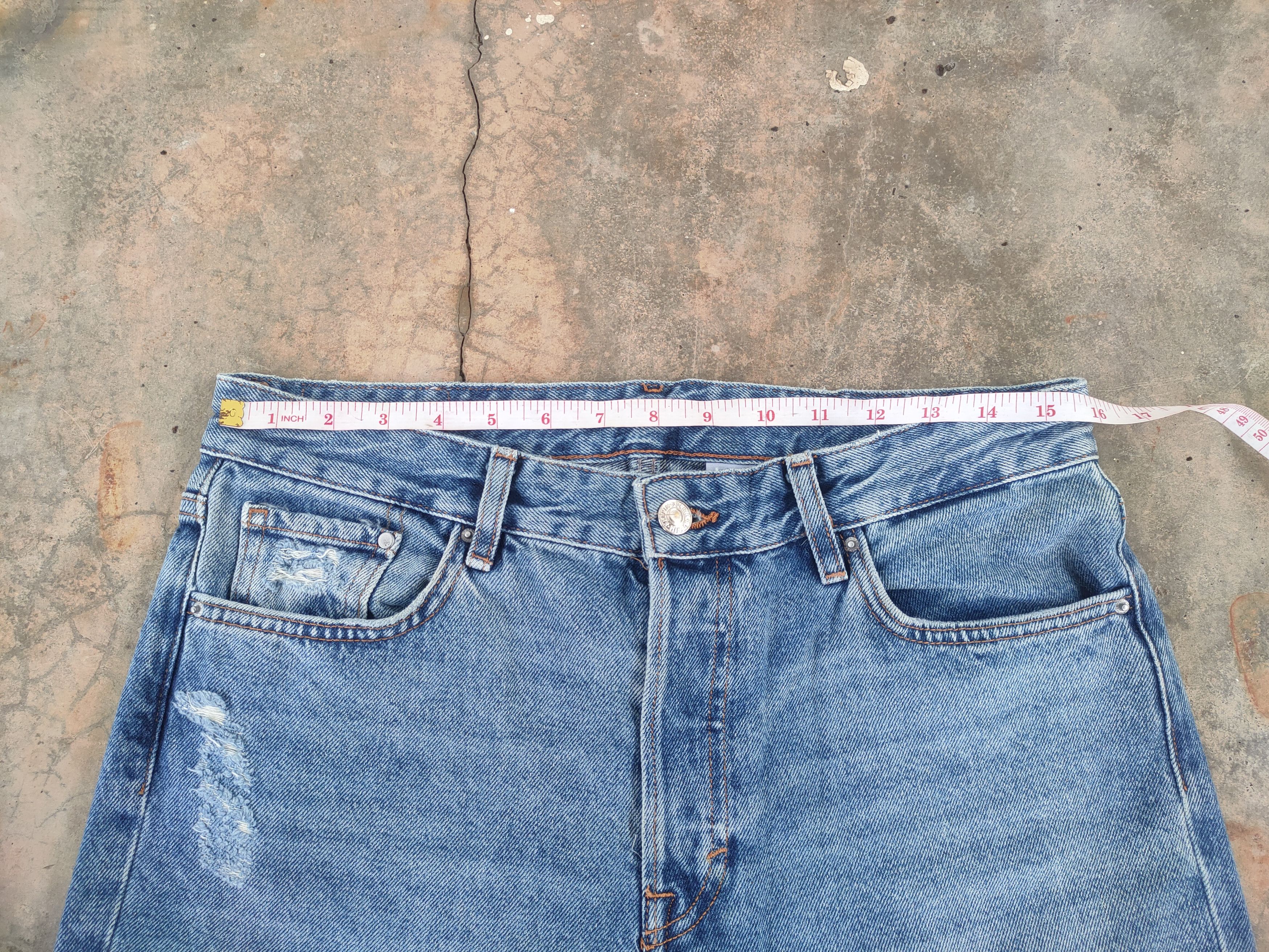 Japanese Brand W32 VINTAGE DENIM DISTRESSED FADED JEANS PANTS Size US 32 / EU 48 - 7 Thumbnail