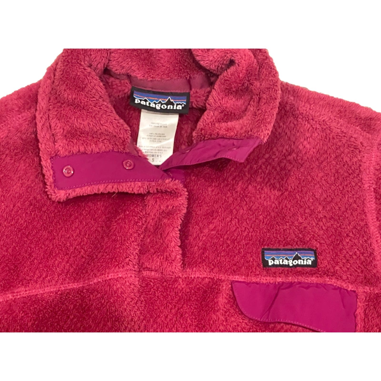 Patagonia Patagonia Pullover Shirt Women S Pink Fleece Pockets Re‑Tool Snap T Thermal Pro Outdoor Subtle Logo Jacket/Coat Short Length Regular Fit Size S / US 4 / IT 40 - 2 Thumbnail