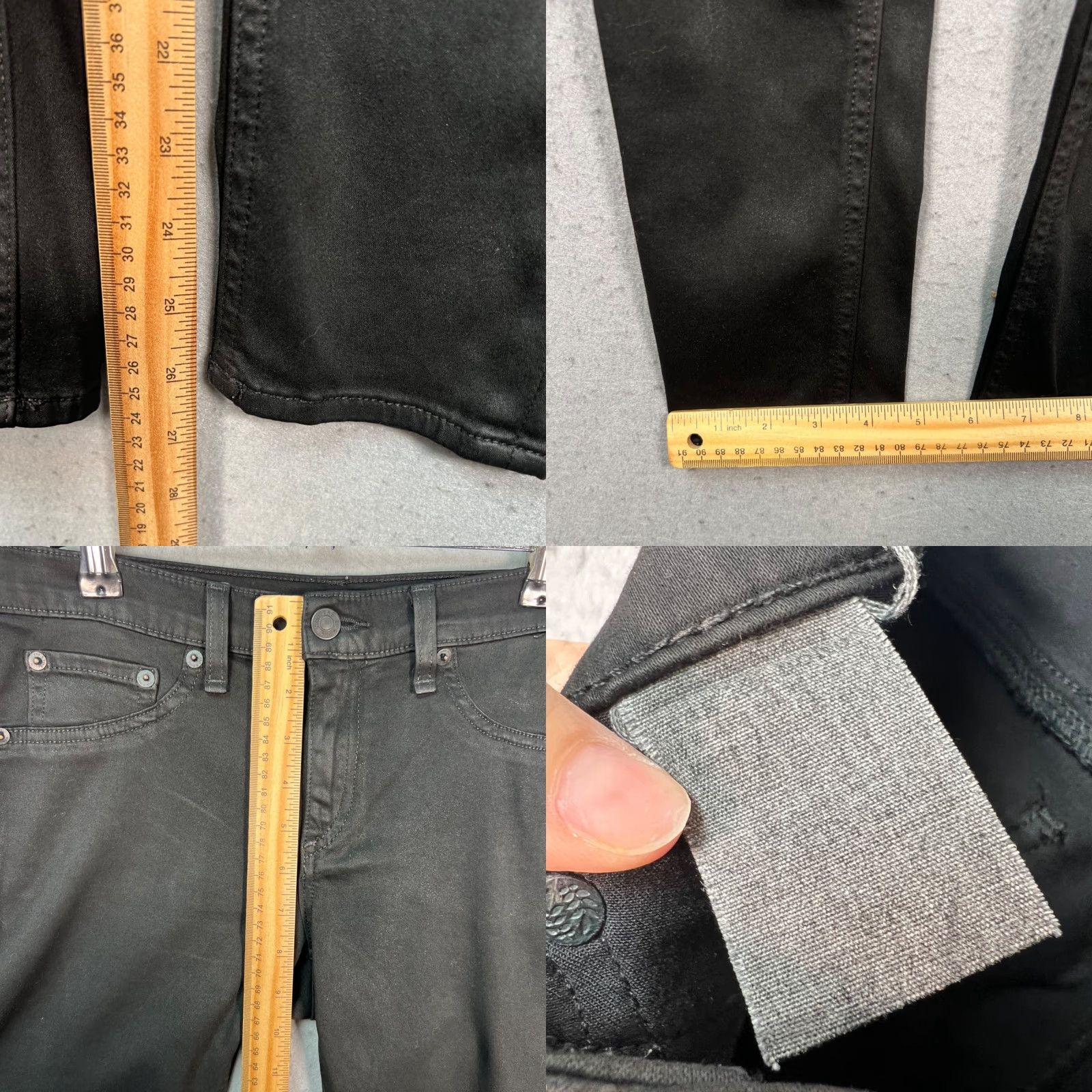 Rag & Bone rag & bone Womens 29 Denim Jeans Black Mid-Rise Skinny Jeans Size 29" - 8 Thumbnail