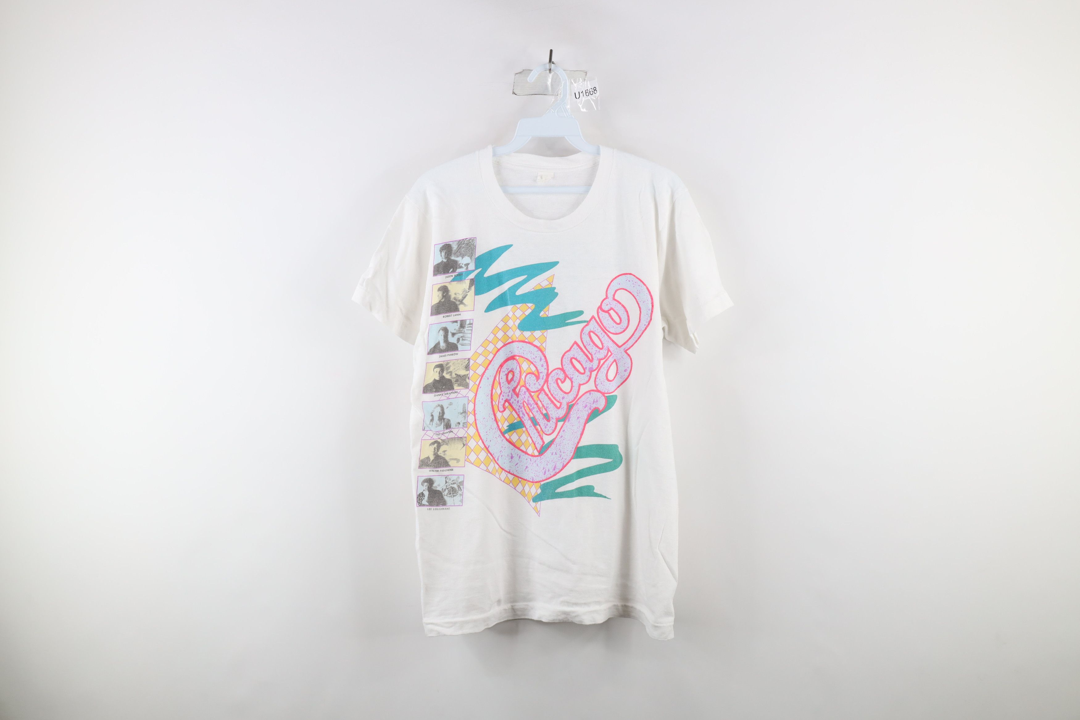 Vintage Vintage 80s Victorious Tour Chicago Band TShirt White USA