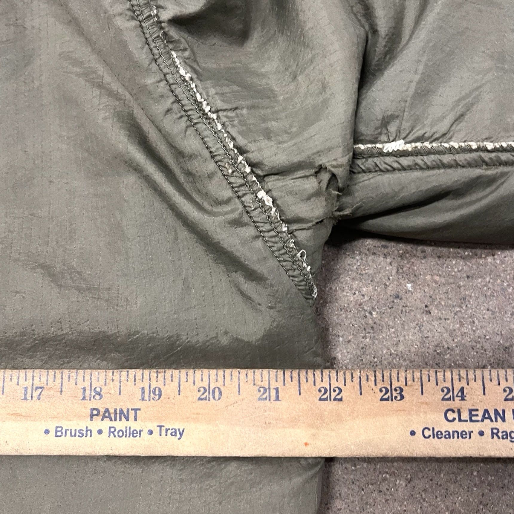 VINTAGE DT&TSC USAF Air Force Wool Jacket Liner Adult XL Green Military Bomber