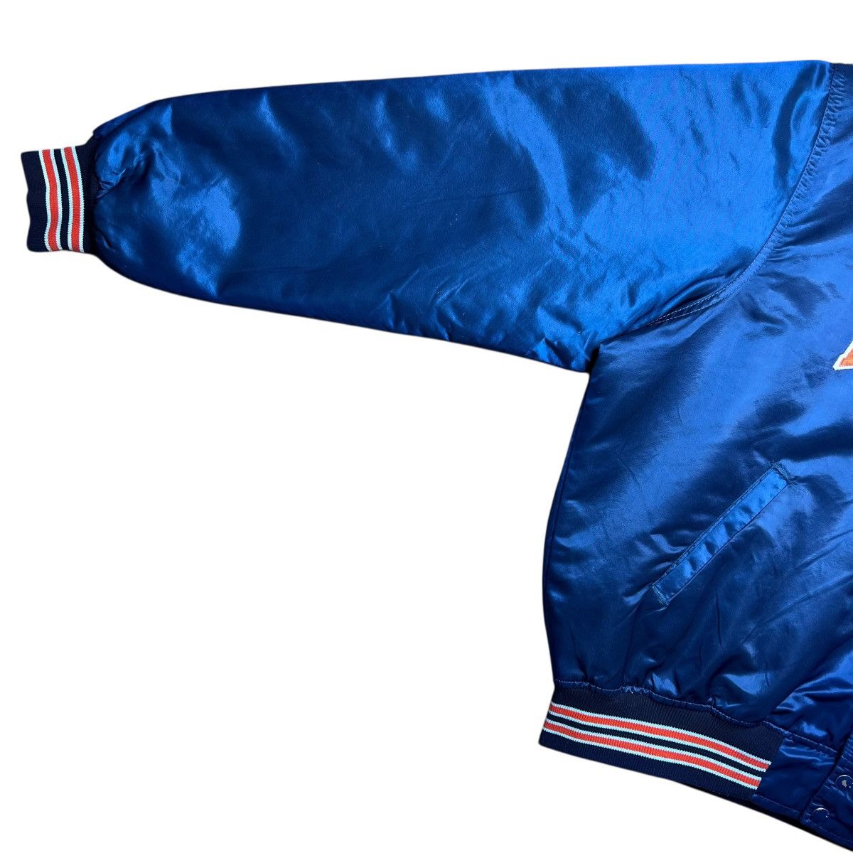 Starter Vintage 1980s NCAA Auburn Tigers Starter Satin Bomber Jacket Size US XL / EU 56 / 4 - 8 Thumbnail
