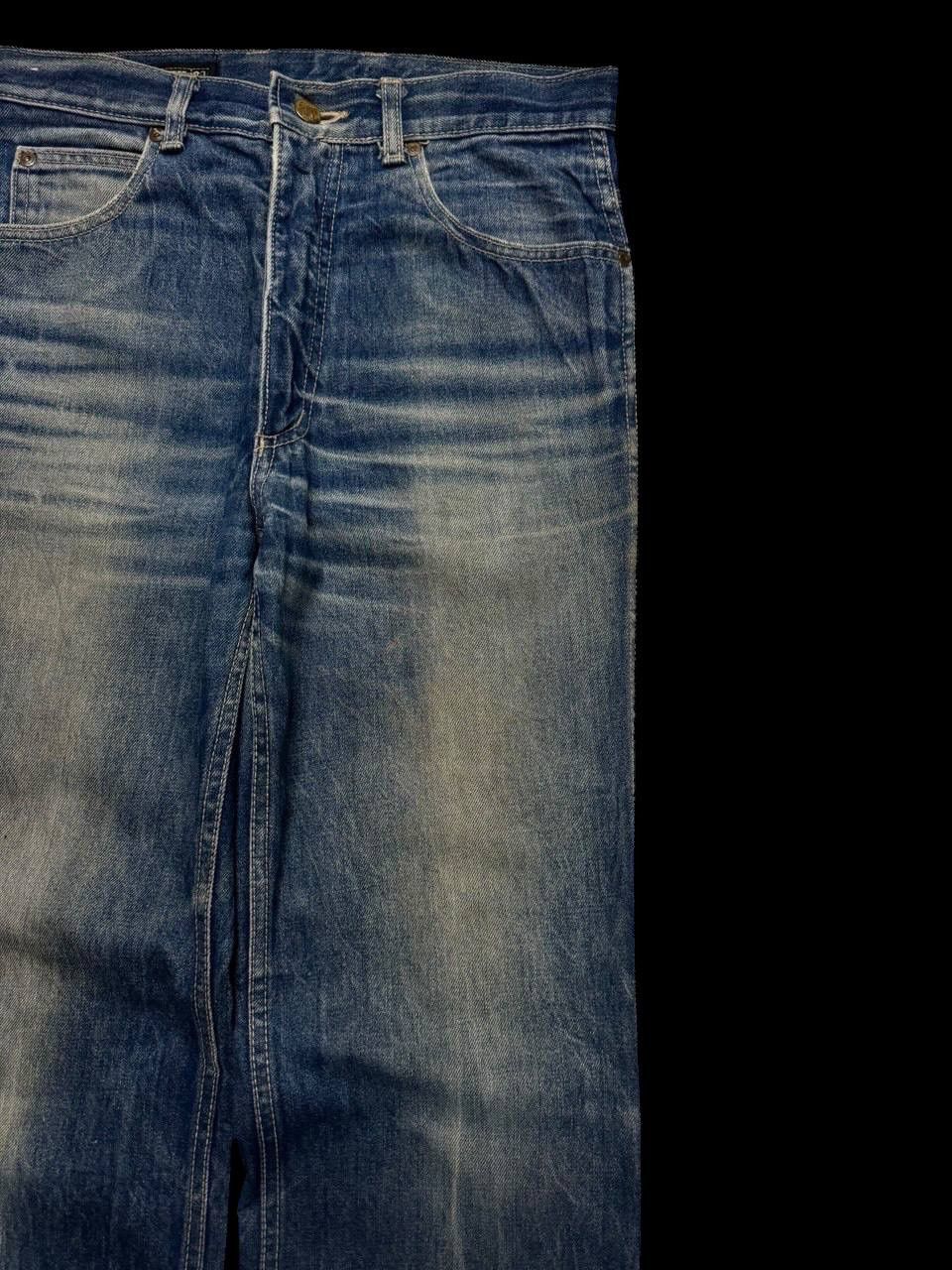 Japanese Brand BAGGY 90s Blue Way Rusty Mudwash Sick Style Distressed Jeans Size US 29 - 5 Thumbnail