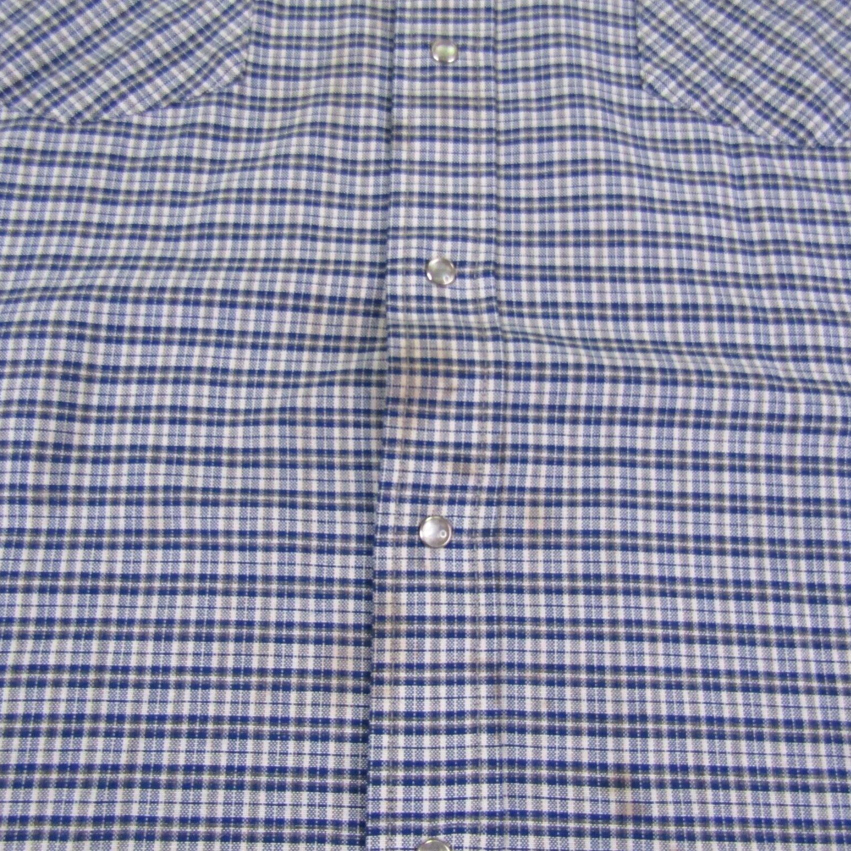 Vintage VINTAGE Ruddock Western Shirt Mens 2XL Blue Plaid Button-Up Cowboy Western Collared Snap Shirt Size US XXL / EU 58 / 5 - 4 Thumbnail