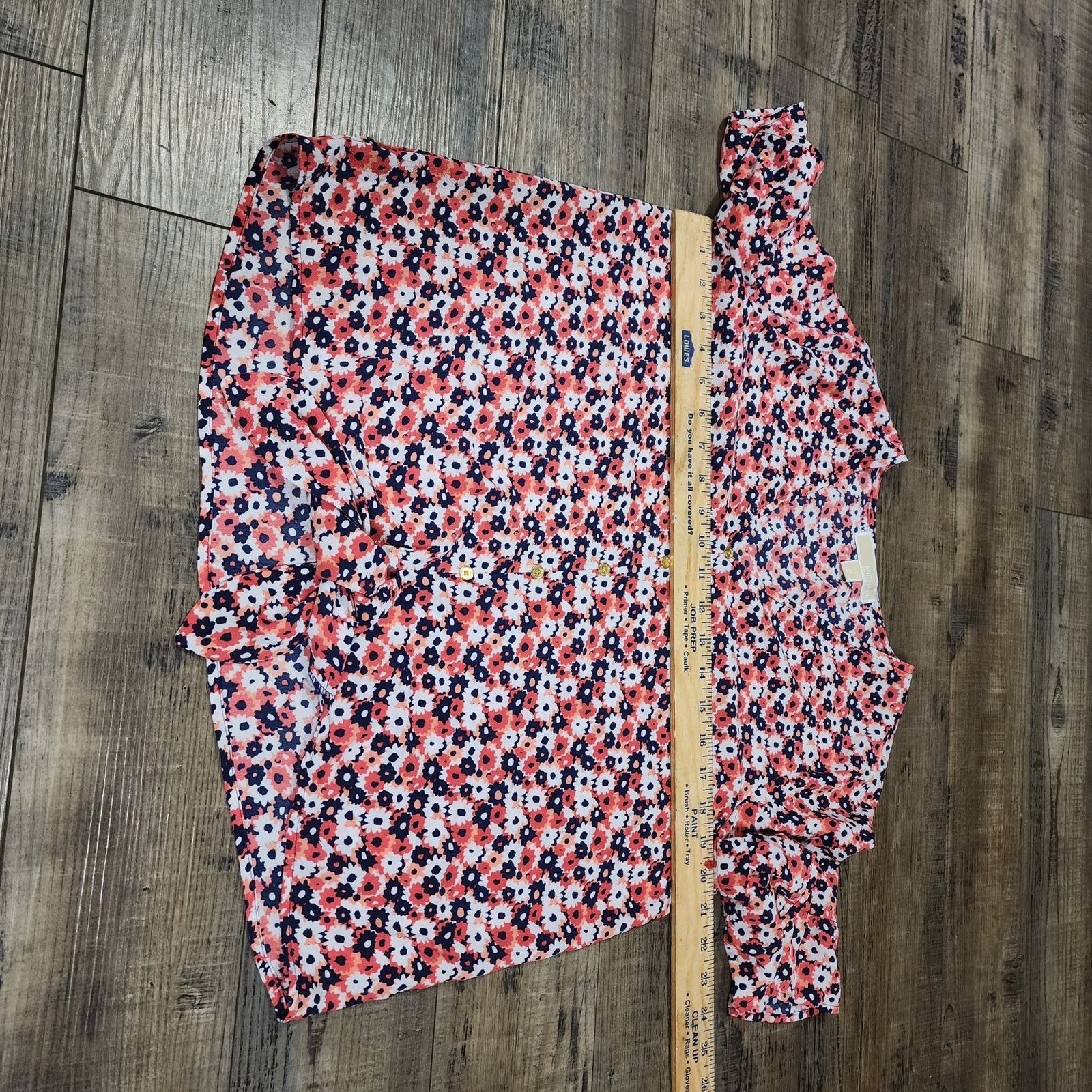 Michael Kors Michael Kors floral blouse front tie size Medium 2227 Size M / US 6-8 / IT 42-44 - 4 Thumbnail