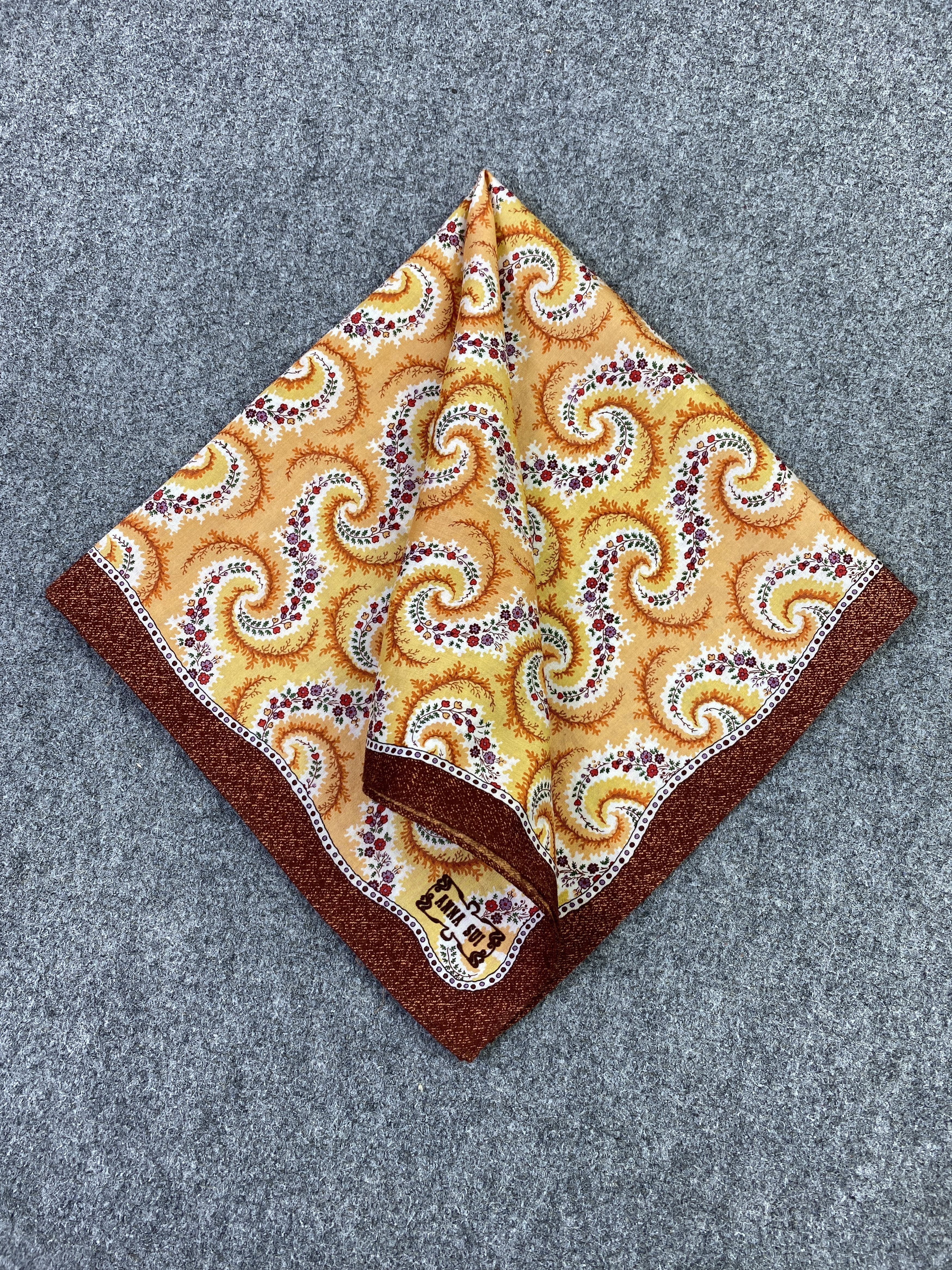 Vintage Vintage Anna Sui Handkerchief / Neckerchief KT0186 Size ONE SIZE - 3 Thumbnail