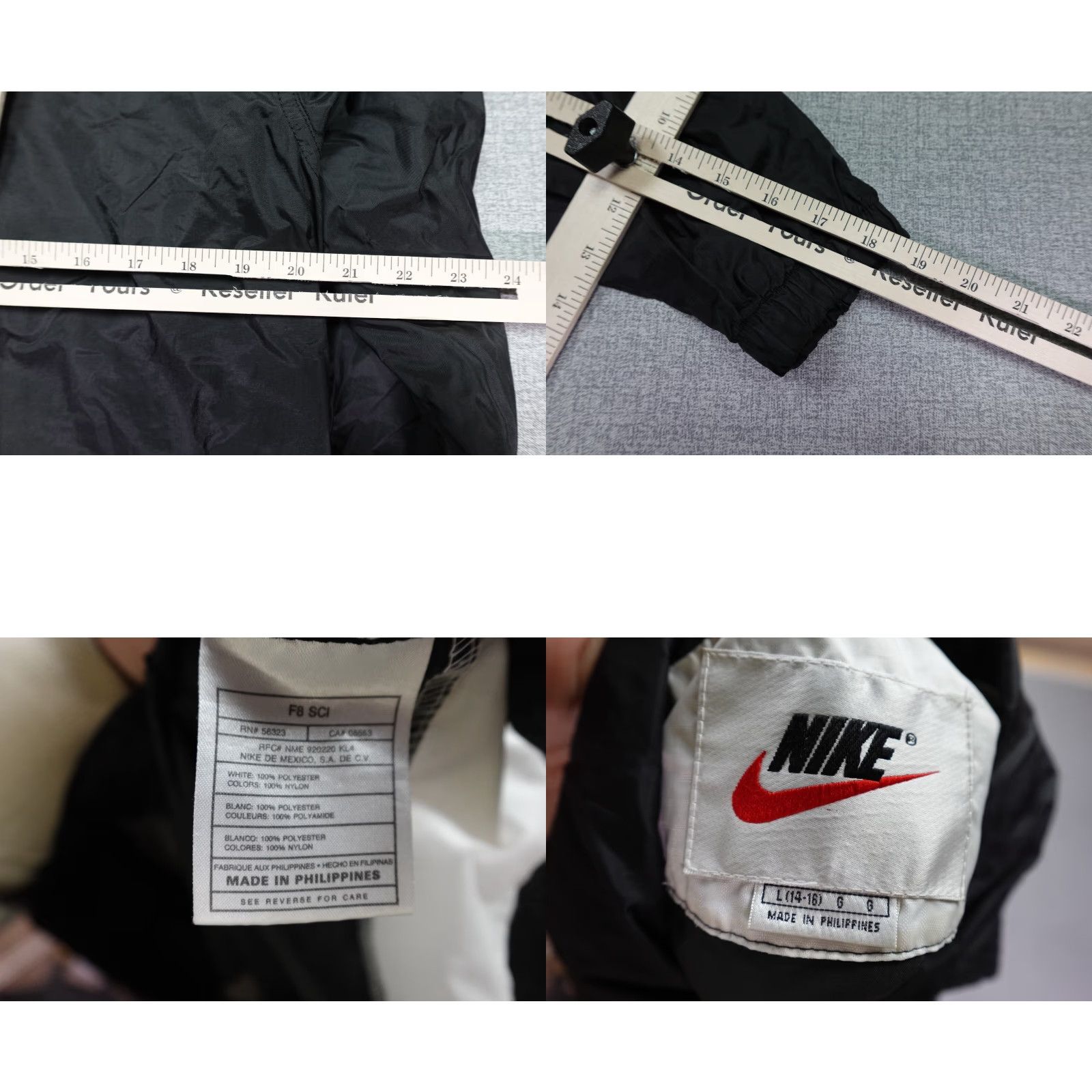 Nike Nike Jacket Womens Large Black Windbreaker Lightweight Track Warm Up Swishy Size L / US 10 / IT 46 - 8 Thumbnail