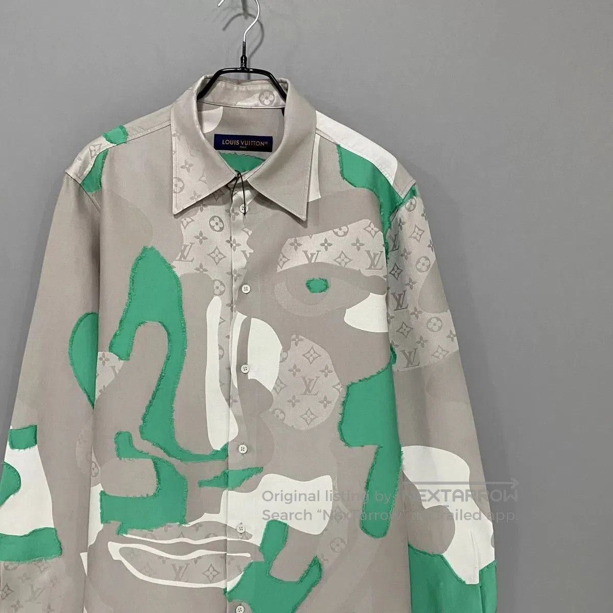 Louis Vuitton Louis Vuitton Monogram Face Spliced Shirt. Size US M / EU 48-50 / 2 - 2 Thumbnail