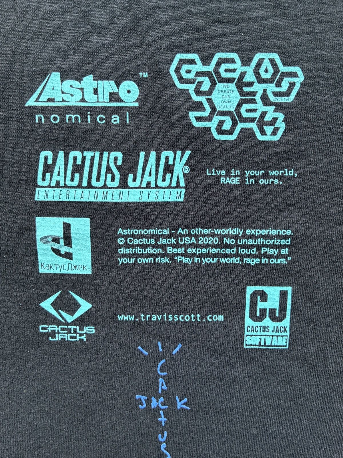 Travis Scott Travis Scott Cactus Jack Fortnite PlayStation Tee Sz S Size US S / EU 44-46 / 1 - 9 Thumbnail