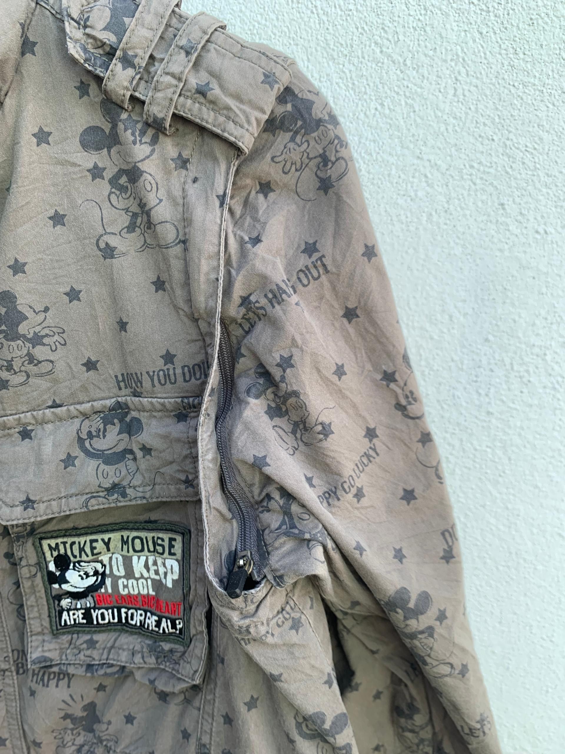 Mickey Mouse Holl Haus Holland X Disney Mickey Army Style Jacket Size US S / EU 44-46 / 1 - 11 Thumbnail