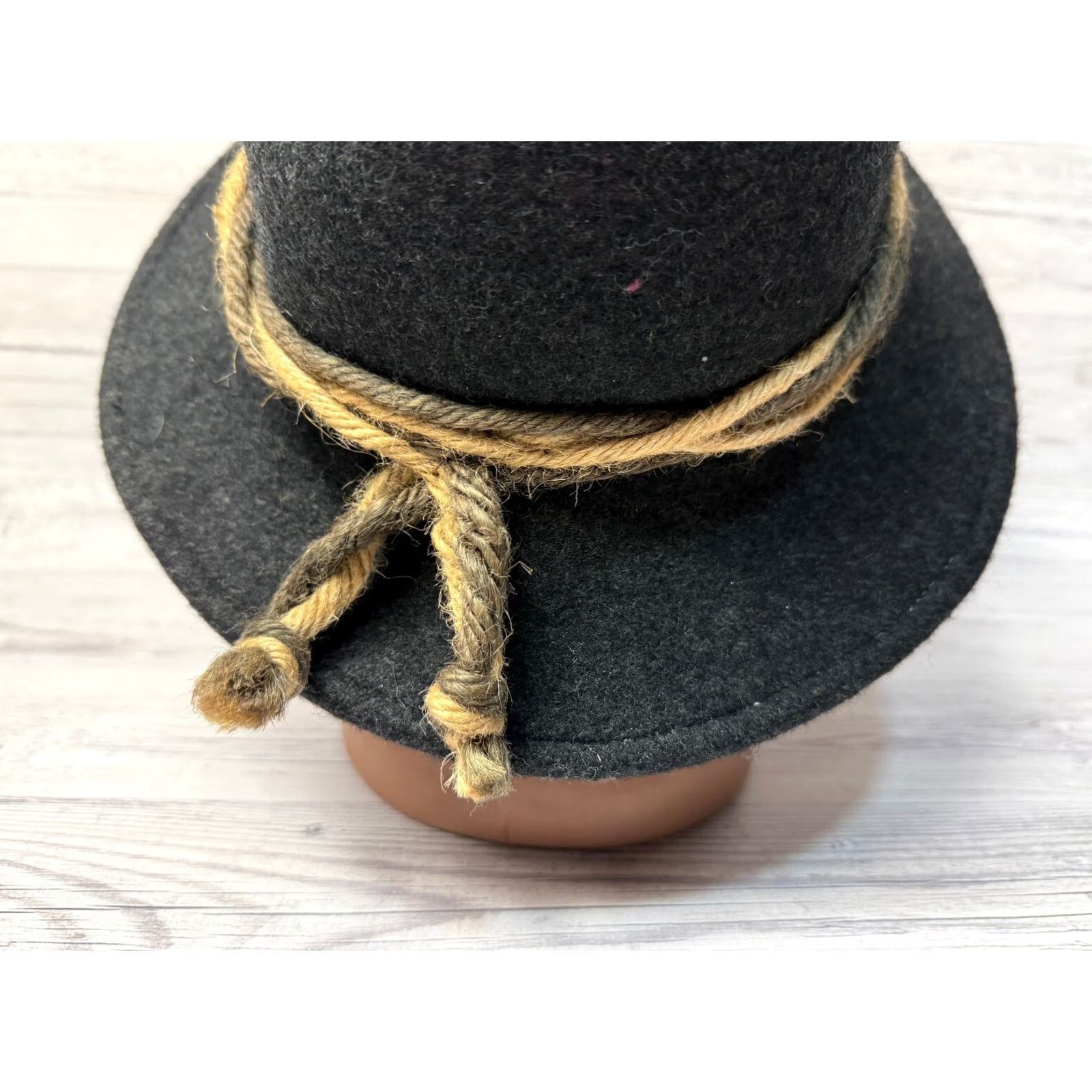 Folk Vintage Faustmann Germany Kreuzer Folk Hat Black size 54cm Size ONE SIZE - 7 Thumbnail