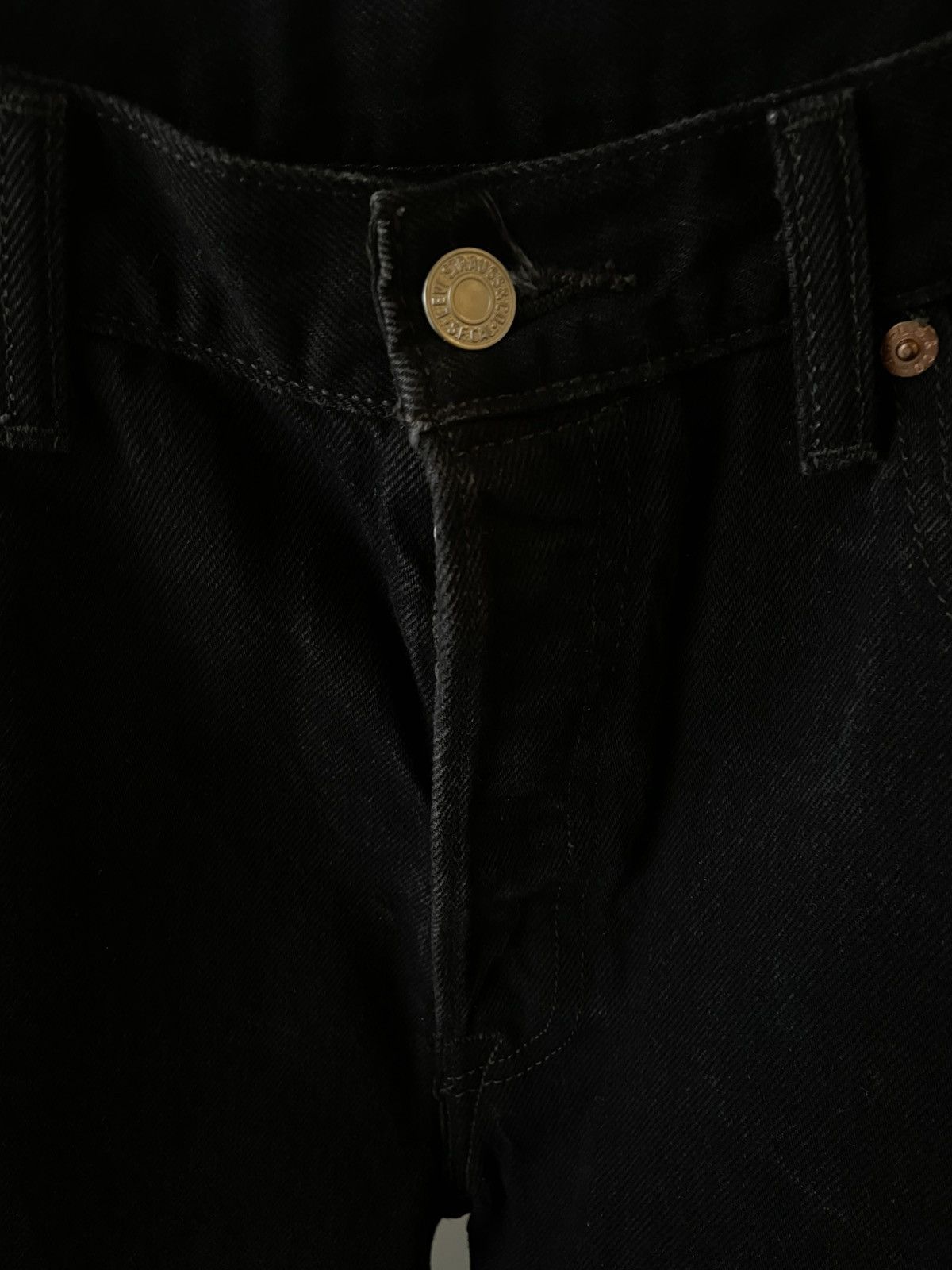 Levi's Black Washed Levis Denim Pants Size US 34 / EU 50 - 3 Thumbnail