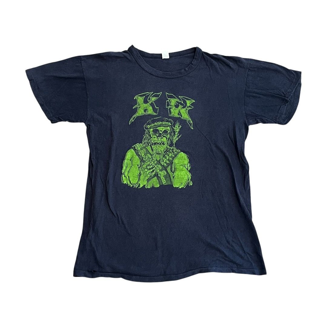 Vintage VINTAGE KW Mean Green Biker Club T Shirt Size US L / EU 52-54 / 3 - 1 Thumbnail