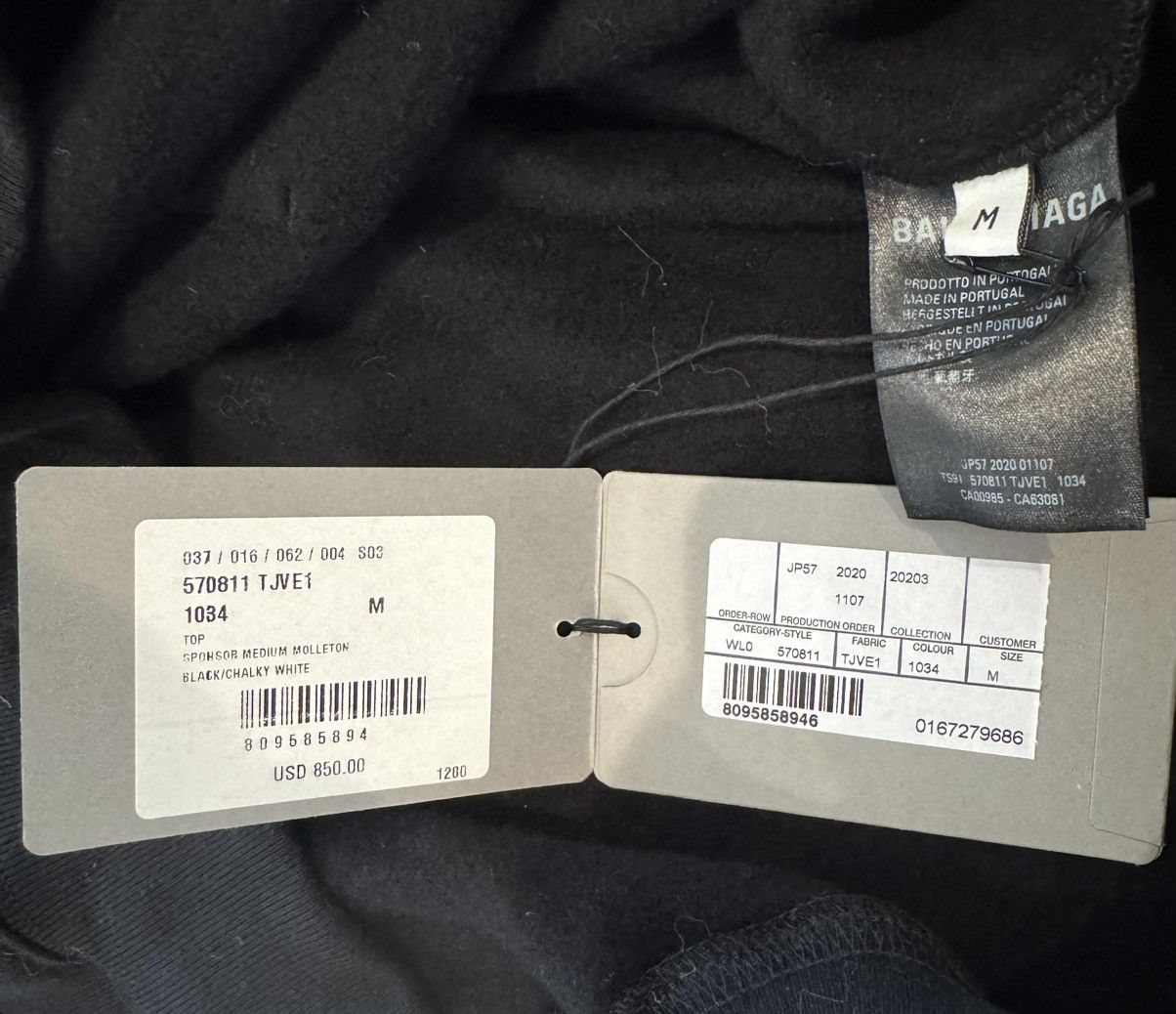 Balenciaga Balenciaga Sponsor Logo Medium Fit Hoodie Black NWT Size US M / EU 48-50 / 2 - 7 Thumbnail