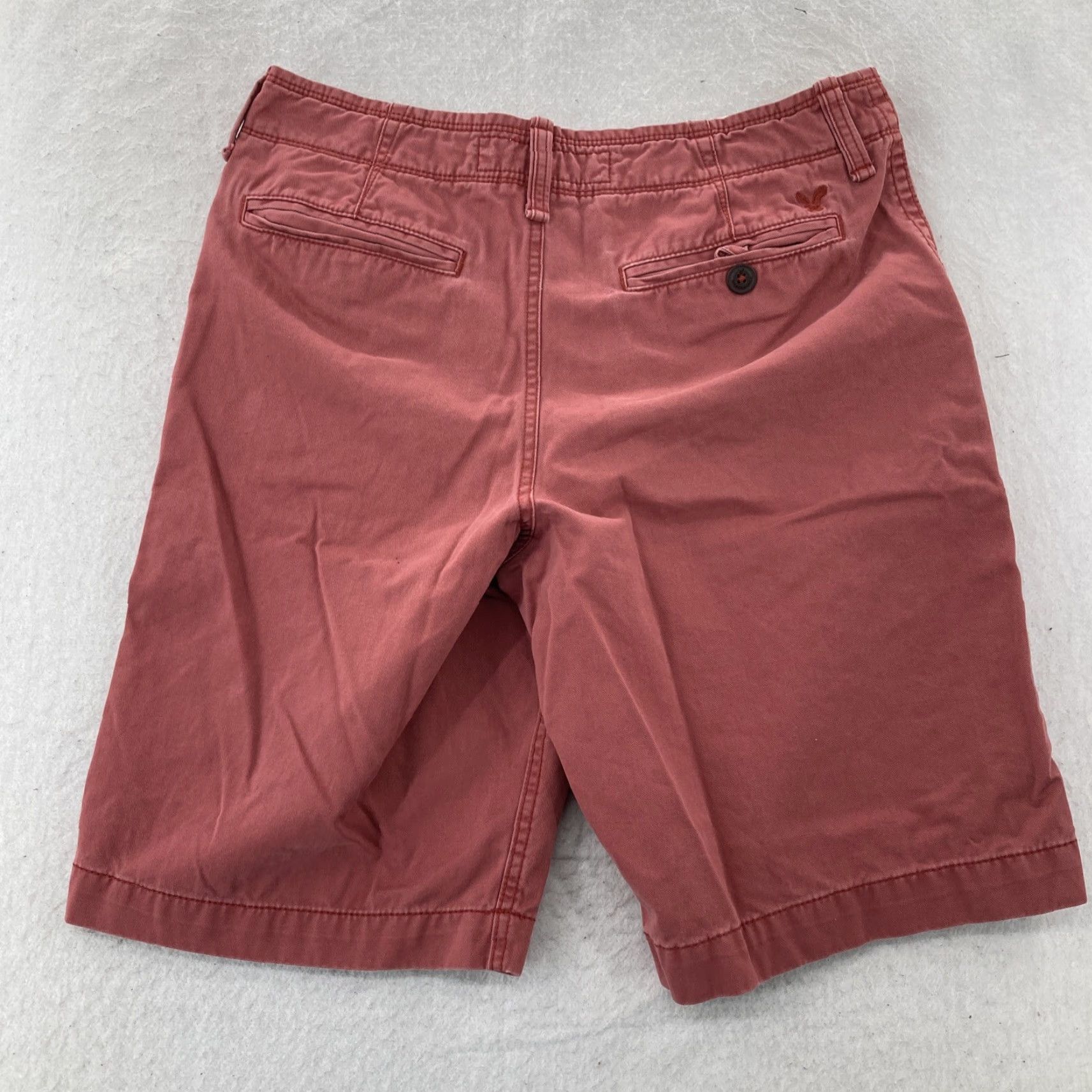 American Eagle Outfitters VINTAGE American Eagle Shorts Chino Mens 32 Pink Cotton 10'' Inseam Casual Logo Beach Classic Outdoor Mens Size US 32 / EU 48 - 2 Thumbnail