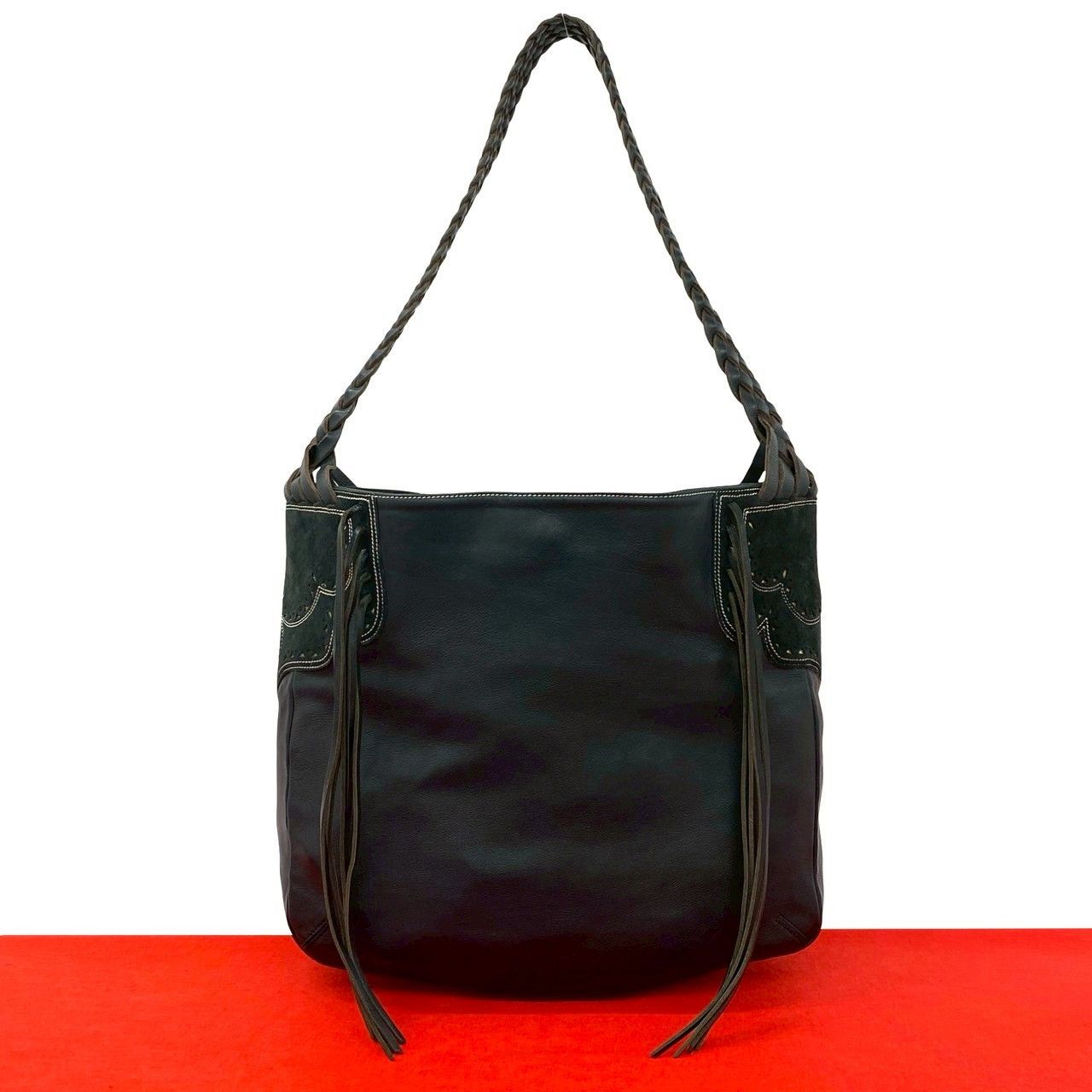 Loewe Loewe Loewe Suede Leather Shoulder Bag Leather Shoulder Bag DUTY FREE for USA Size ONE SIZE - 1 Thumbnail