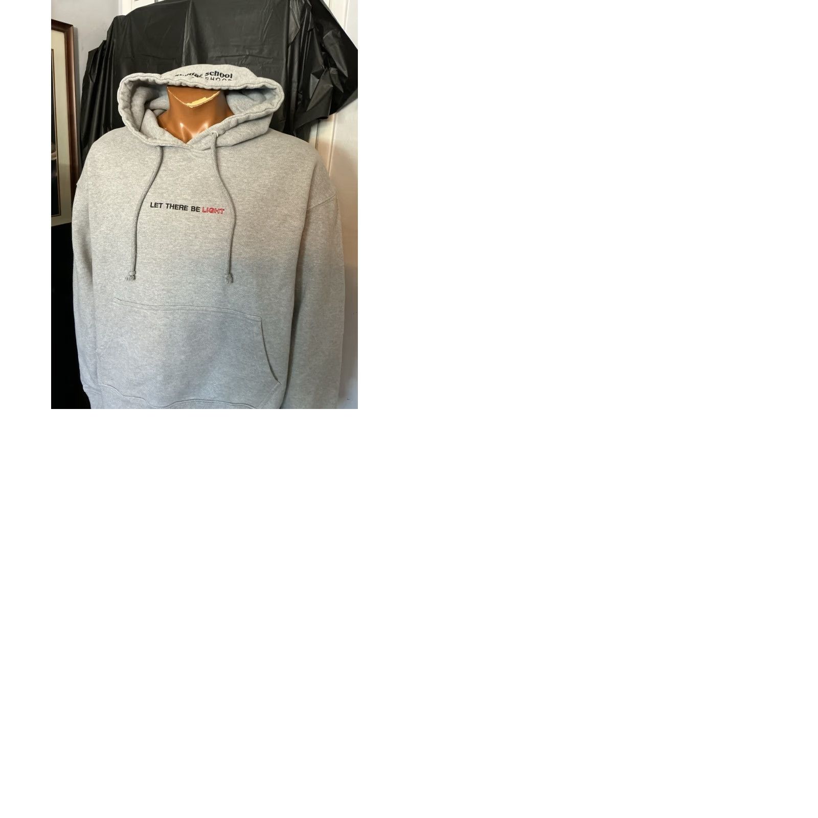 Sundae School VINTAGE Sundae School Sinisterhood Let There Be Light Gray Pullover Hoodie Mens L Size US L / EU 52-54 / 3 - 10 Thumbnail