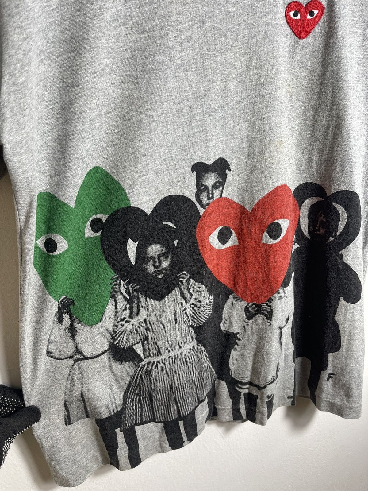 Comme des Garcons × Japanese Brand × Vintage Vintage Play Comme des Garcons shirt Size US M / EU 48-50 / 2 - 4 Thumbnail
