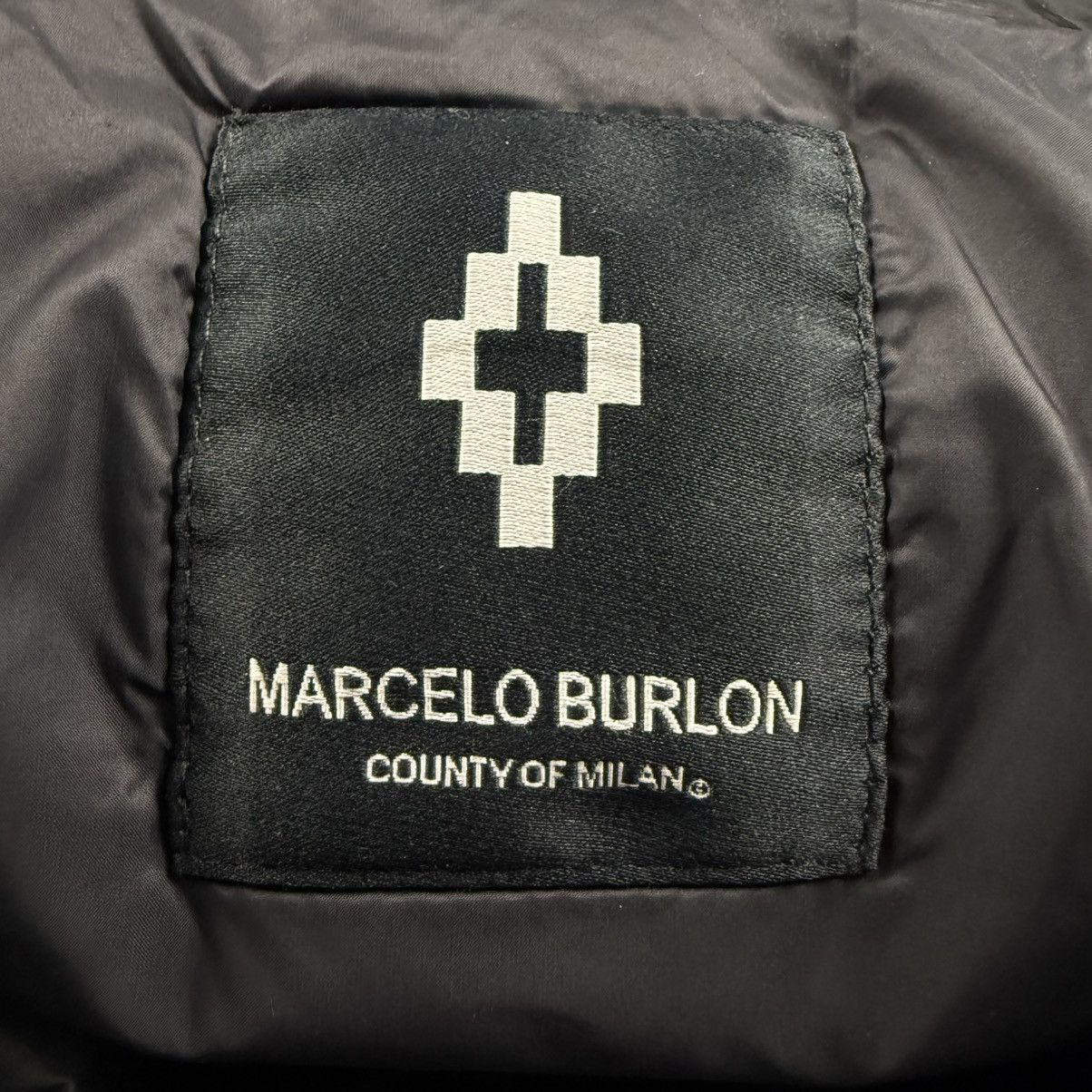 Marcelo Burlon Marcelo Burlon County of Milan Blue Wings Down Puffer Jacket Size US XL / EU 56 / 4 - 7 Thumbnail