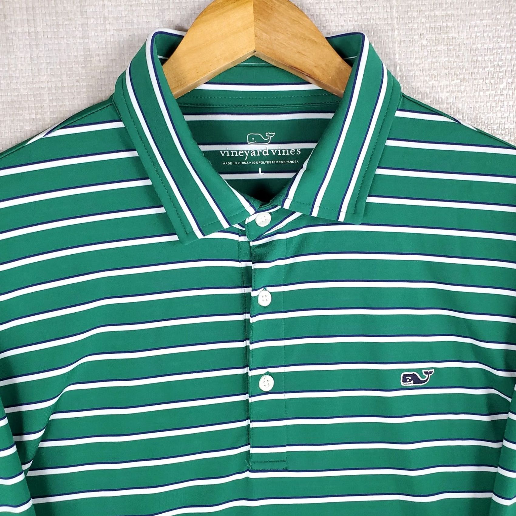 Vineyard Vines VINEYARD VINES Polo Shirt Size Large Green Performance Golf Long Sleeve Mens Size US L / EU 52-54 / 3 - 7 Thumbnail
