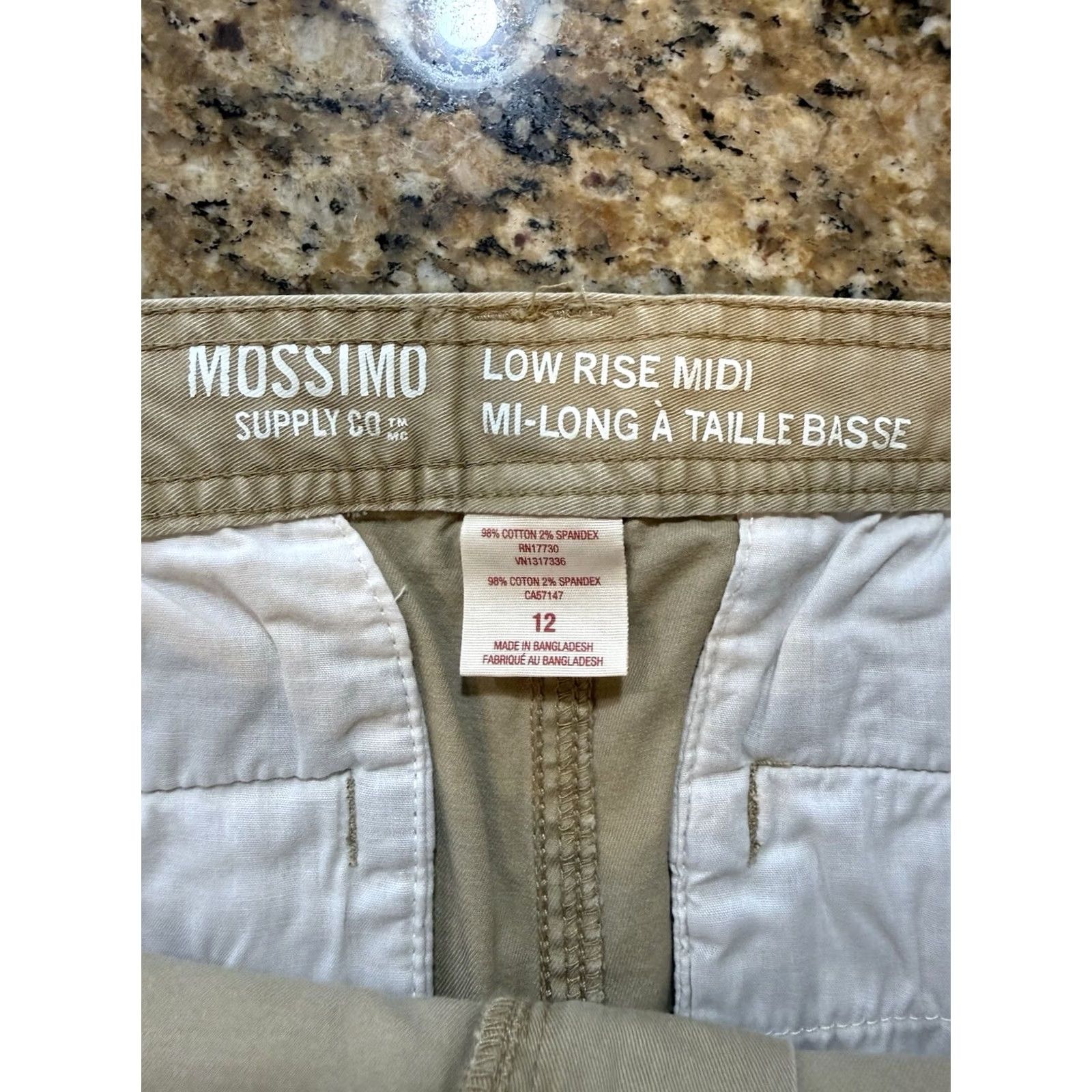 Mossimo VINTAGE Mossimo Shorts Women Midi Chino Beige 12 12 Size 34" / US 12 / IT 48 - 3 Thumbnail