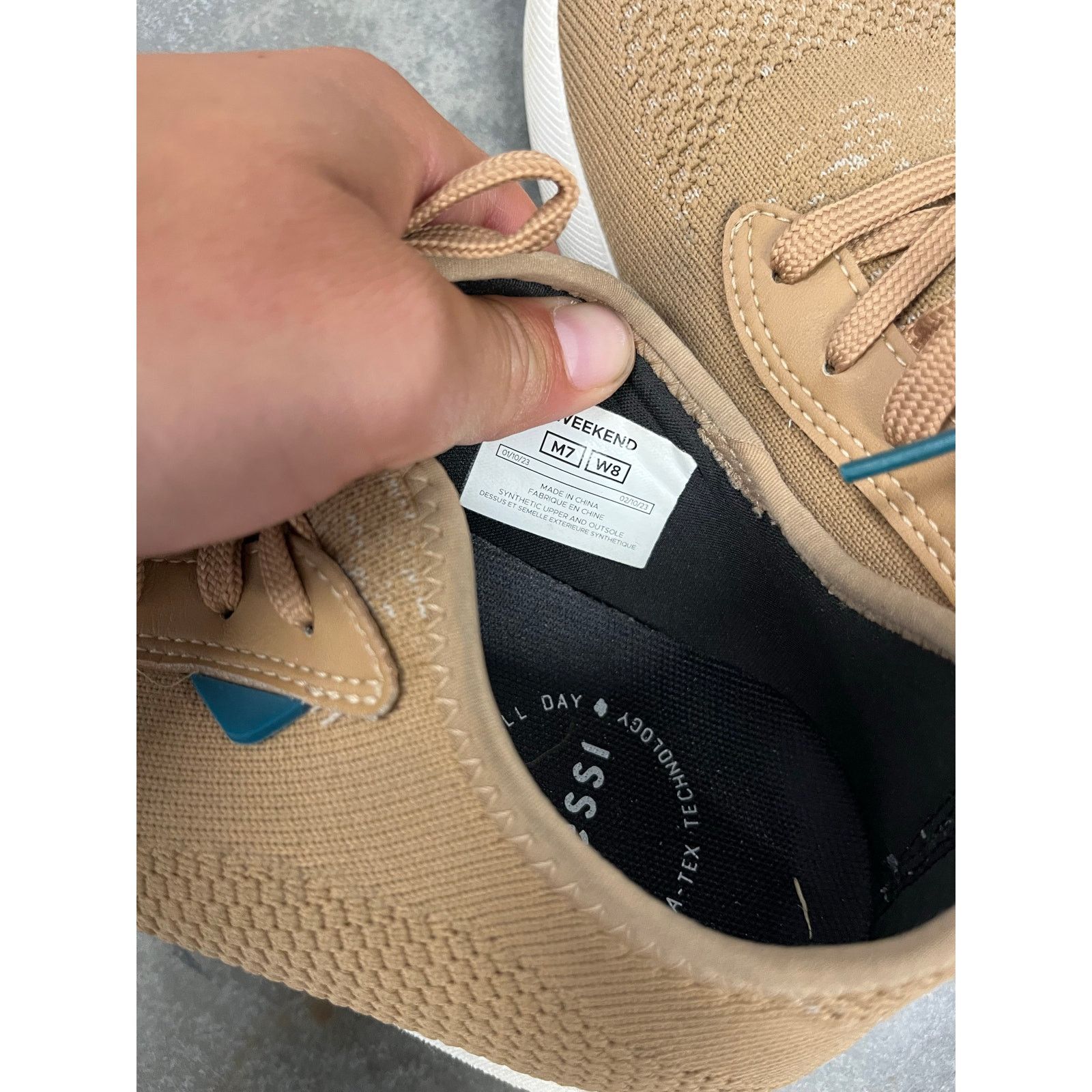 Vessi Vessi Women's Weekend Sneaker Concrete Oak Brown 8 Size US 8 / IT 38 - 2 Thumbnail