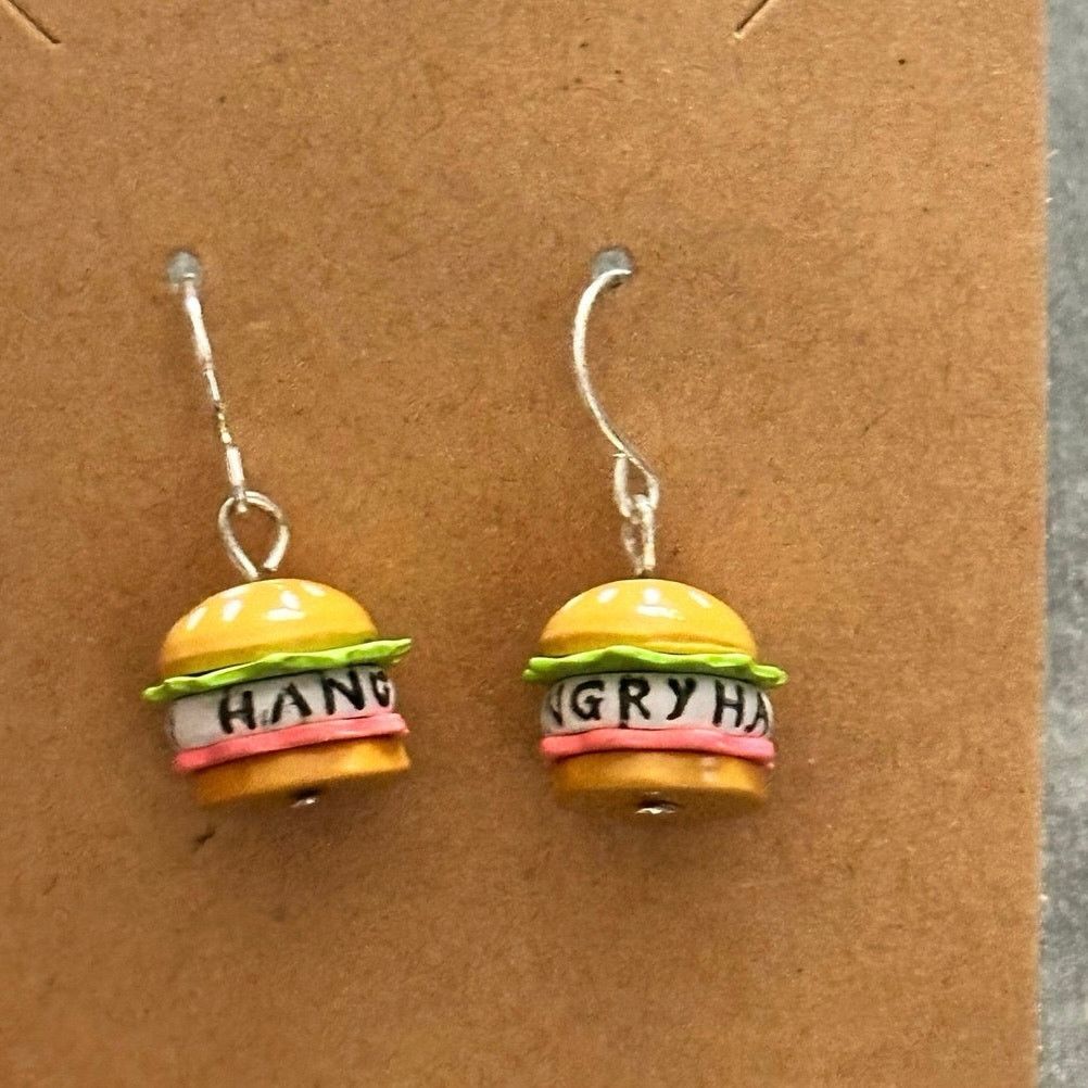 Other hamburger hangry dangly earrings Size ONE SIZE - 2 Thumbnail