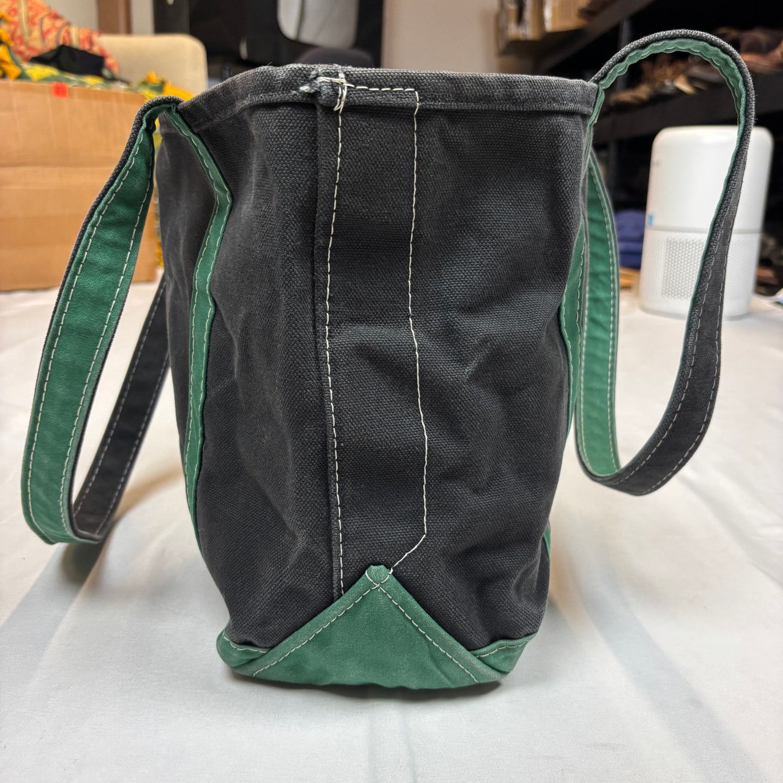 L.L. Bean Vintage LL Bean Boat and Tote Mini Canvas Black Green Size ONE SIZE - 4 Thumbnail