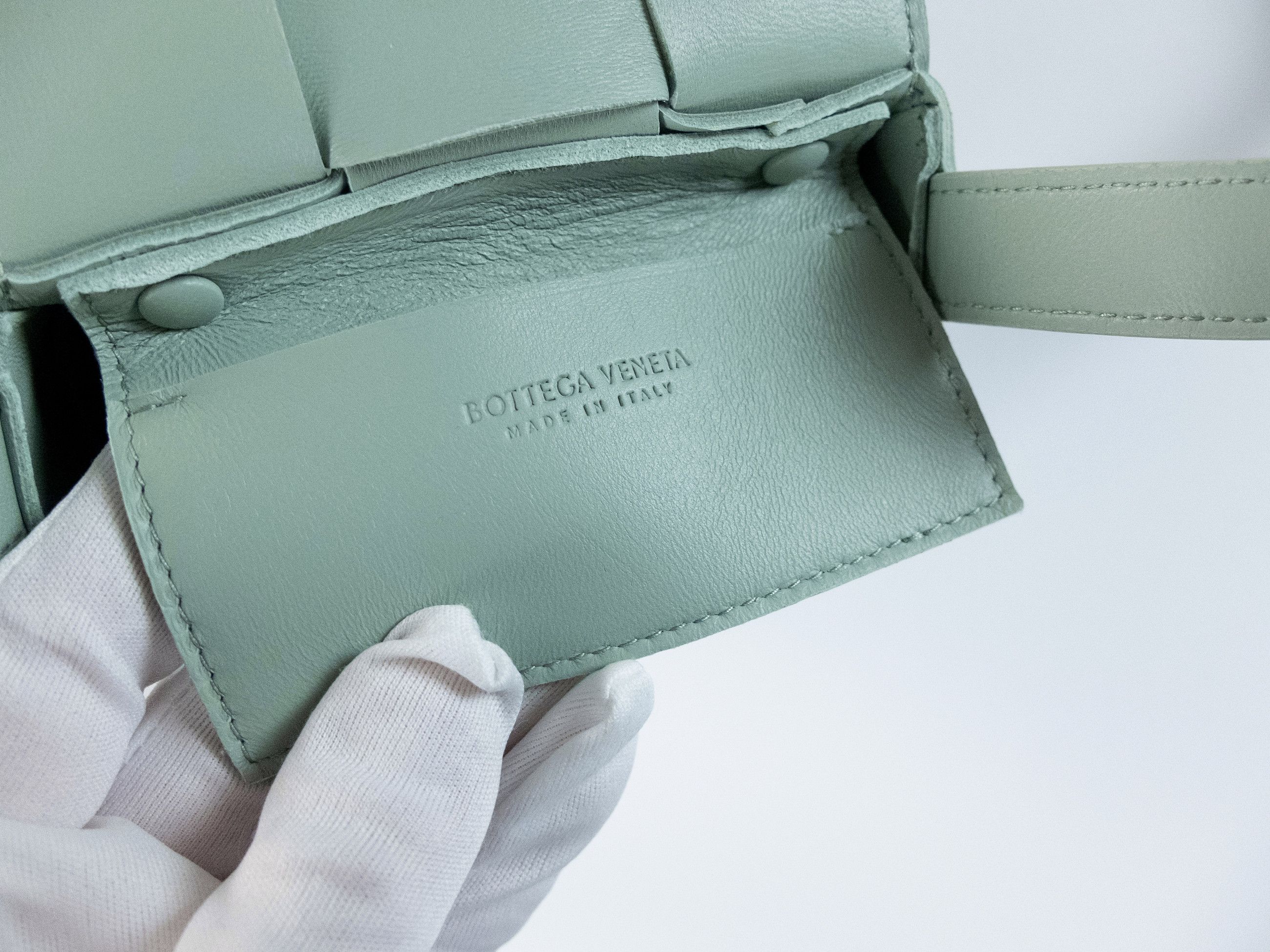 Bottega Veneta BOTTEGA VENETA Candy Cassette green lamb leather mini bag Size ONE SIZE - 12 Thumbnail