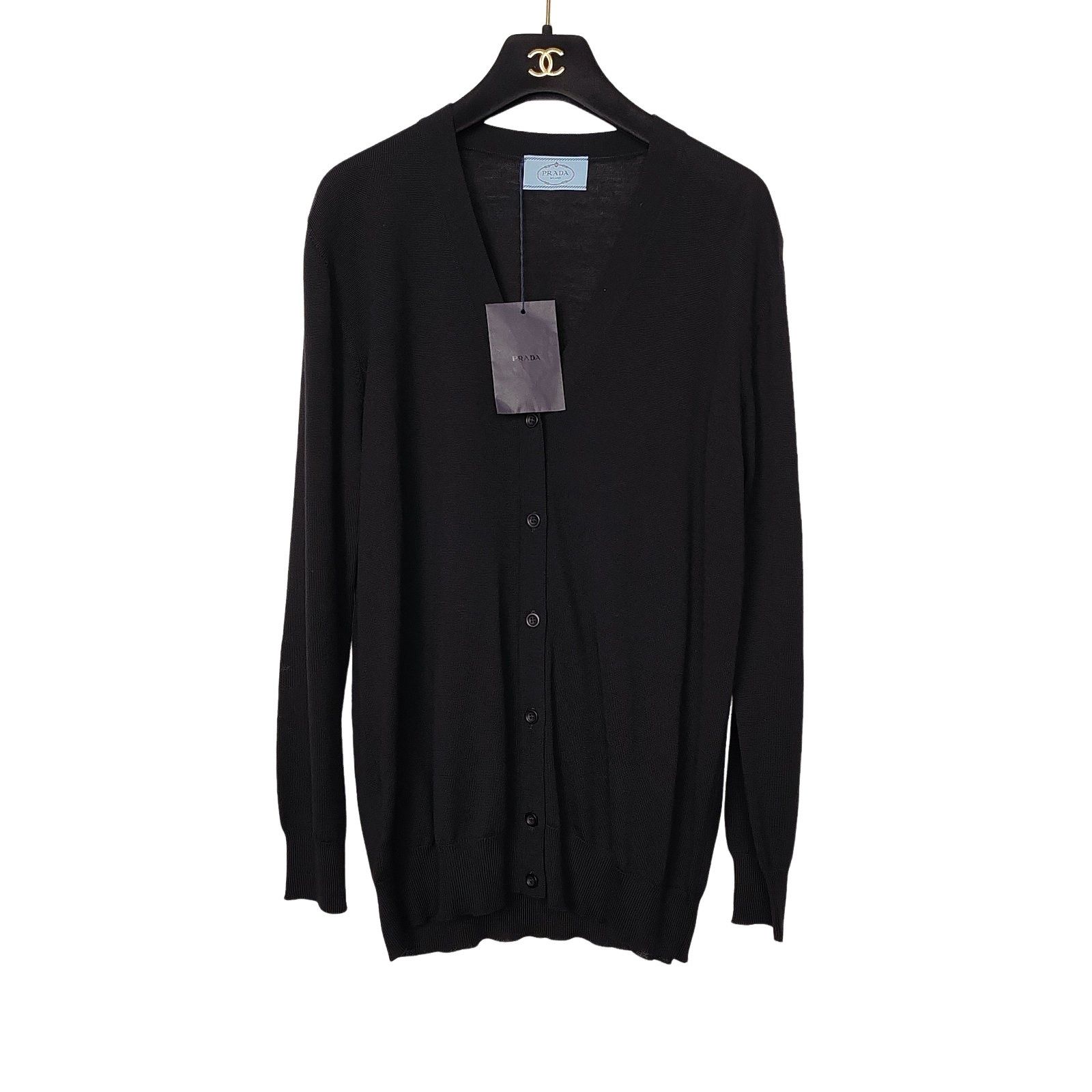 Prada Prada Black Button Up Cardigan Size 42 | Grailed