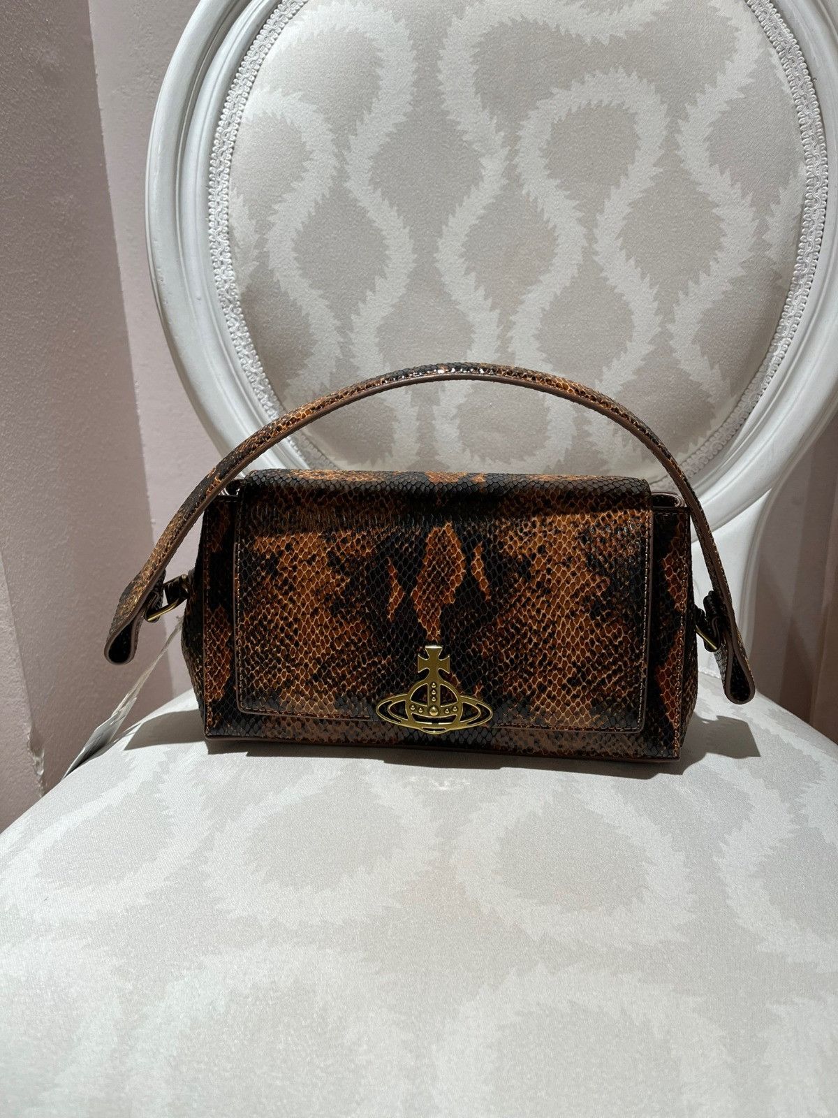 Vivienne Westwood o1f1d3z0825 Size: OS / Hazel Medium Handbag in Tan Size ONE SIZE - 1 Preview