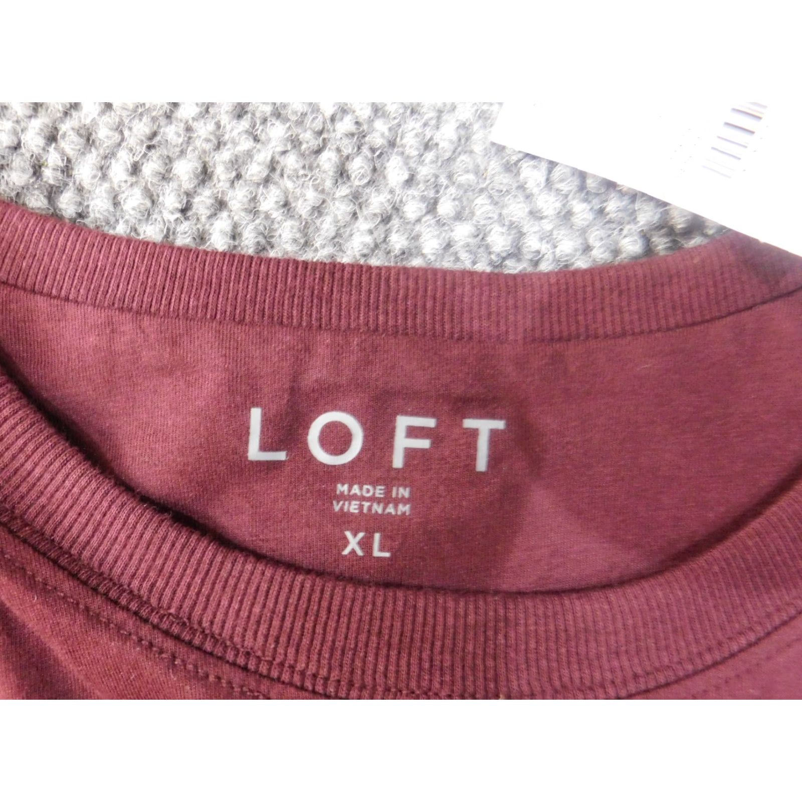 Ann Taylor Loft XL red sleeveless pullover blouse Women's Cotton Modal Knit Round Neck Casual Basic Stretch Size XL / US 12-14 / IT 48-50 - 4 Thumbnail