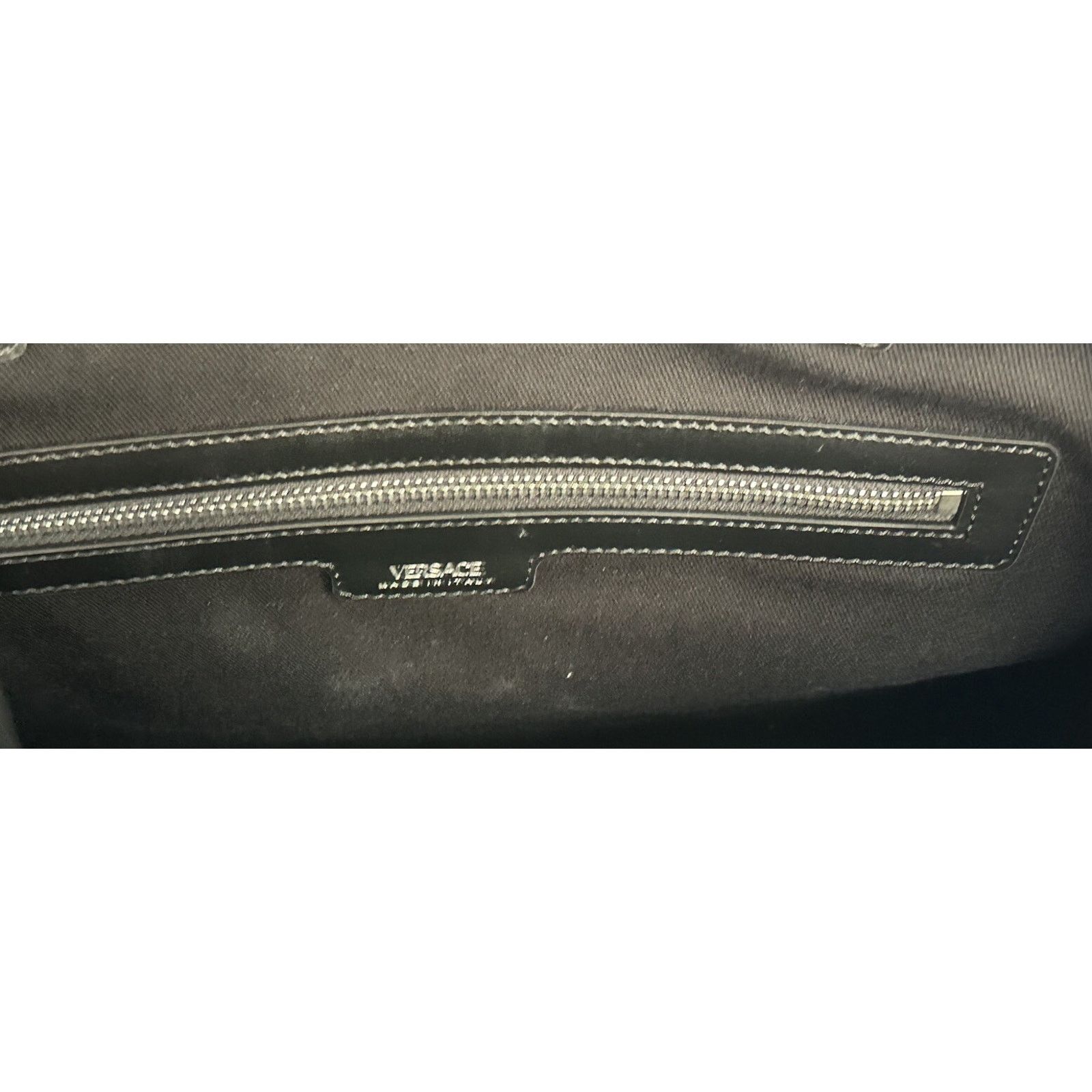 Versace Versace Medusa Large Tote Fabric/Leather Bag 1004741 Size ONE SIZE - 16 Thumbnail