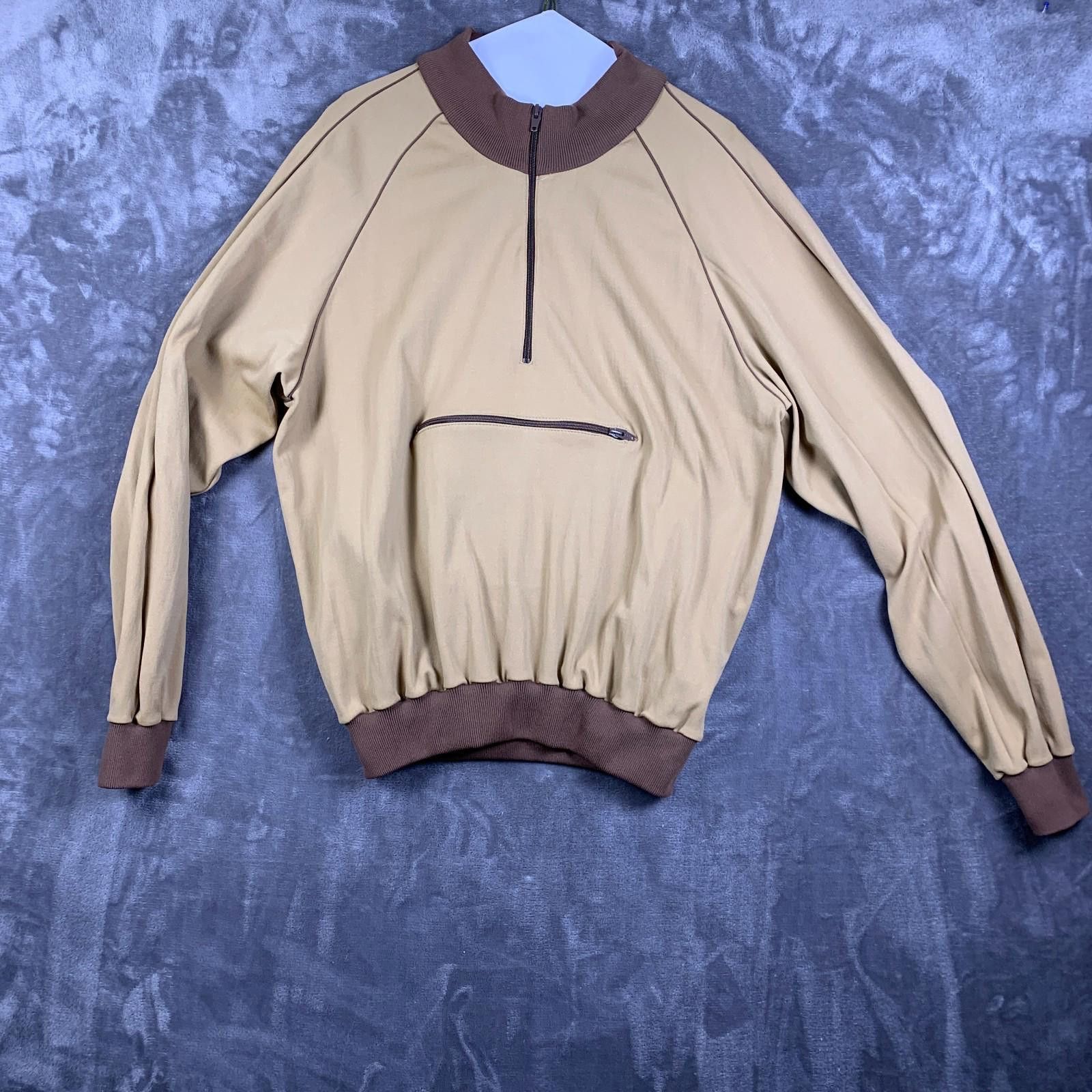 Other Vintage AFRC Pullover Quarter Zip Sweatshirt Sz XL Brown 295 Size US XL / EU 56 / 4 - 1 Thumbnail