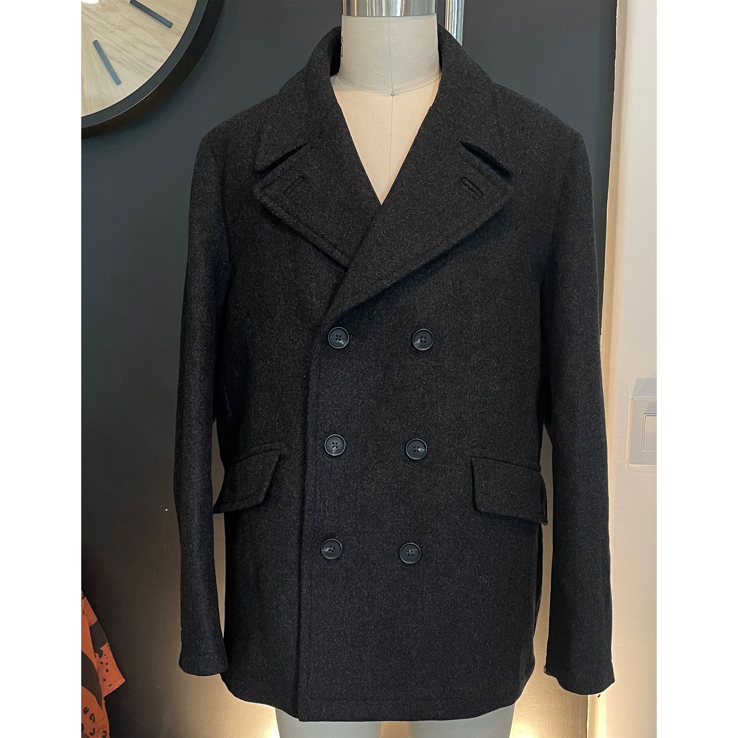 Ted Baker Ted Baker 273719 Charco Grey Short Wool Blend Peacoat Size 5 Size US XXL / EU 58 / 5 - 2 Thumbnail