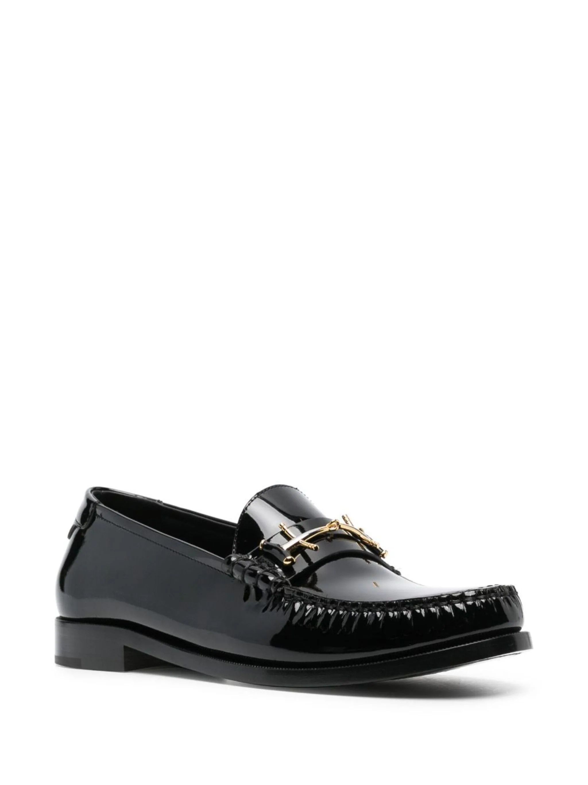o1s1wg110724 Le Loafer Penny Slippers Patent Leather Black