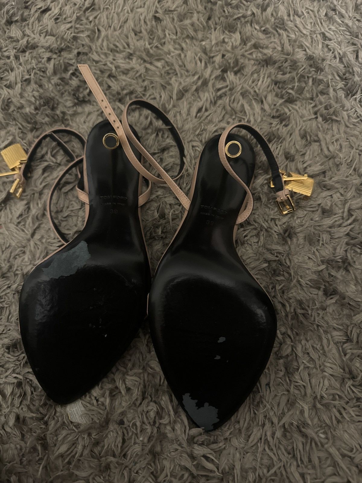 Tom Ford Tom ford 105 mm open padlock heel Size US 9 / IT 39 - 4 Thumbnail