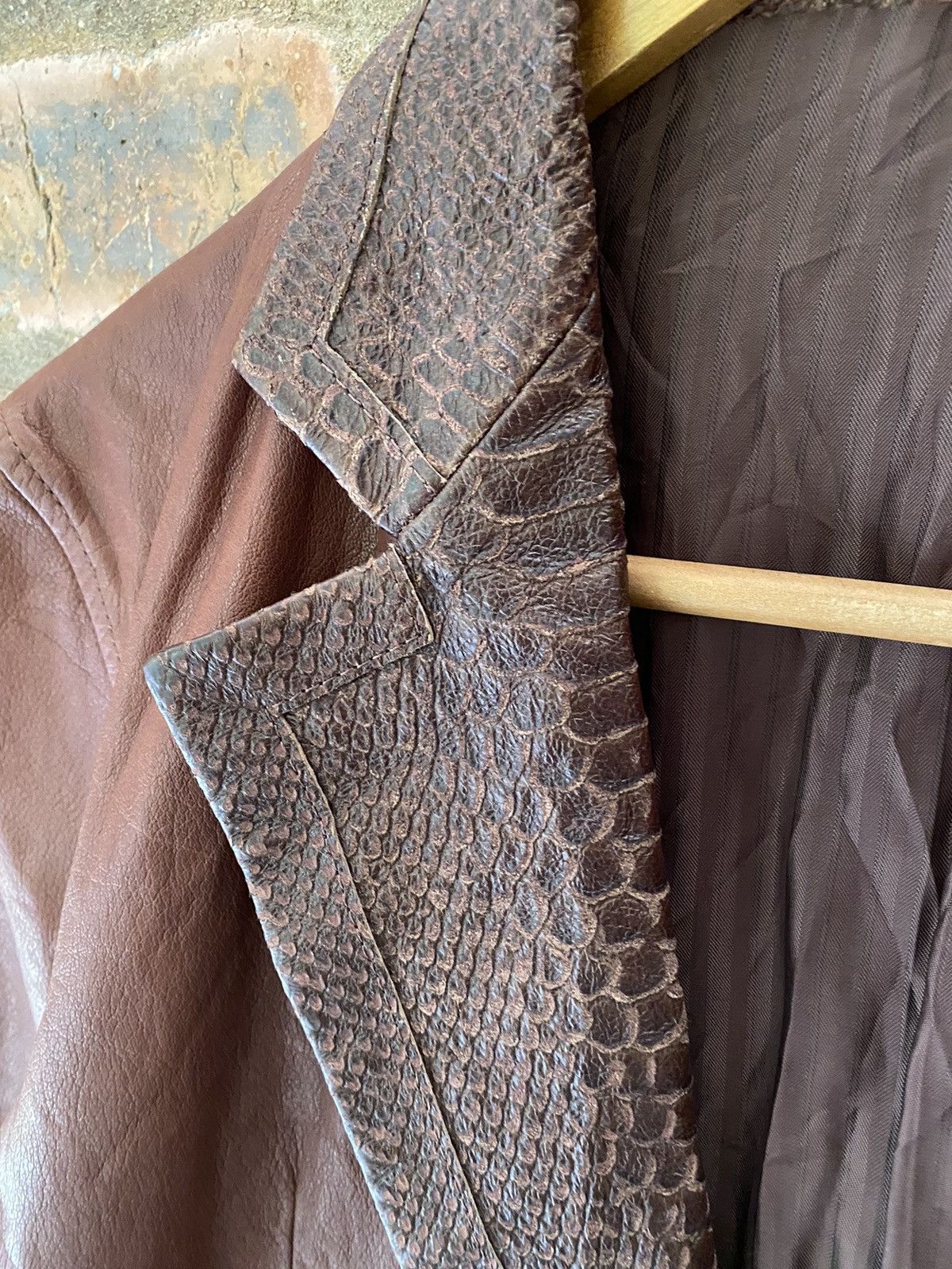 Tornado Mart 🔥🔥🔥Tornado Mart Snake Skin Leather Jacket Size US M / EU 48-50 / 2 - 7 Thumbnail
