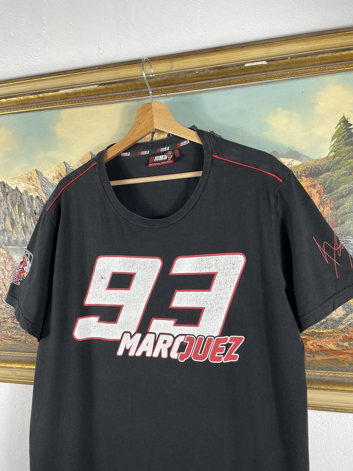 Vintage 93 Marc Marquez t-shirt tee baggy oversize moto retro Y2K Size US XL / EU 56 / 4 - 5 Thumbnail