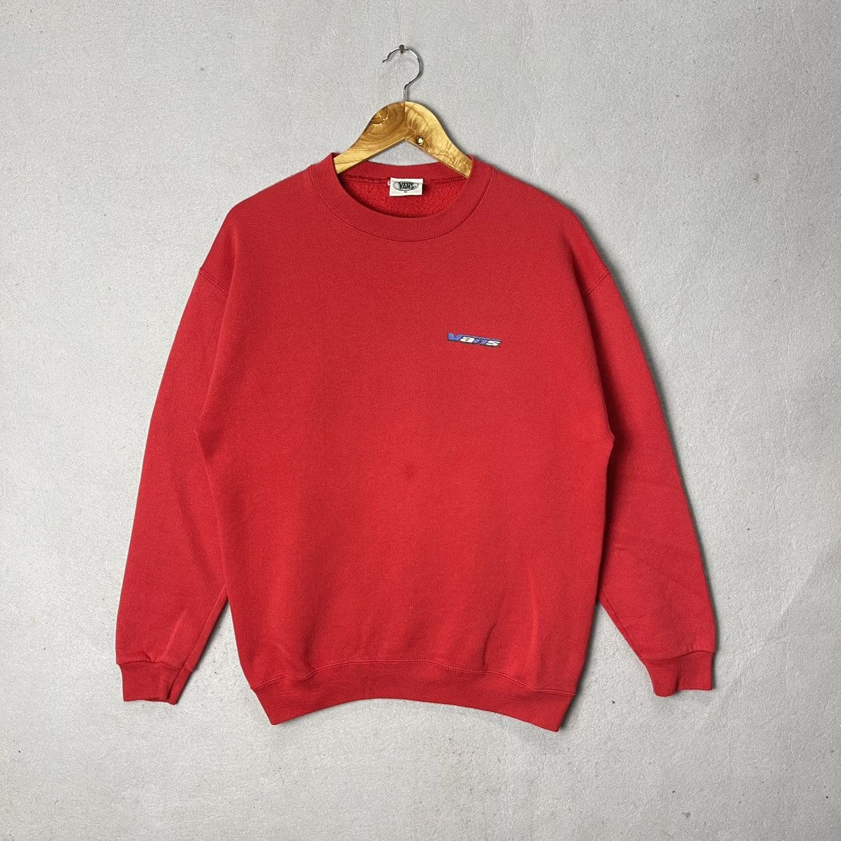 Vans Vintage Vans USA Big Logo Crewneck Sweatshirt Red Skate Size US M / EU 48-50 / 2 - 3 Thumbnail