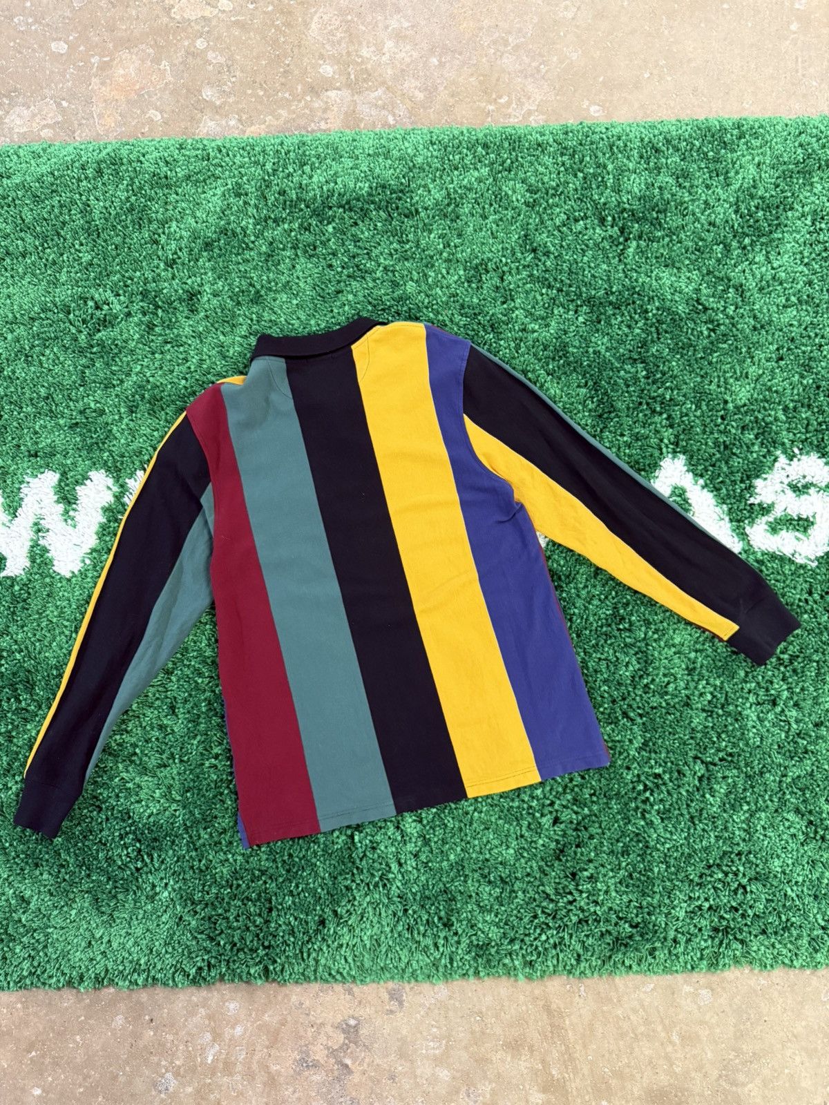 J.Crew RARE J.Crew Verticle Color Polo Long Sleeve Shirt JCREW Size US L / EU 52-54 / 3 - 5 Thumbnail