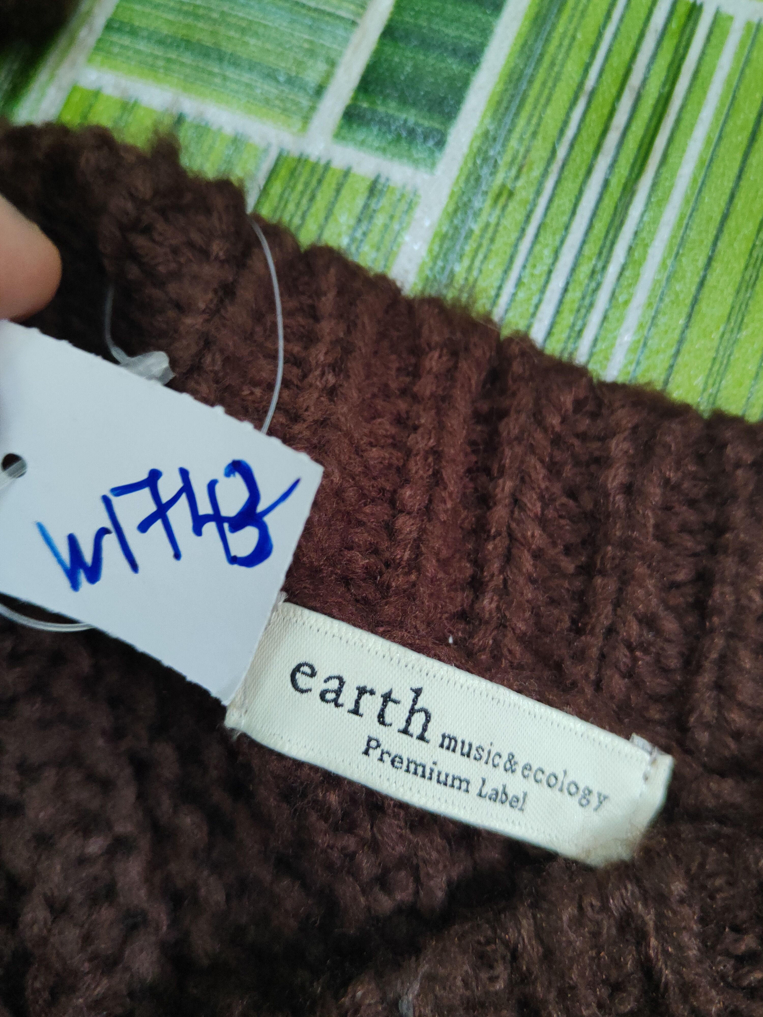 Aran Isles Knitwear Earth Music&Ecology Brown Knitwear Crop Tops Cardigan #W1743 Size L / US 10 / IT 46 - 11 Thumbnail