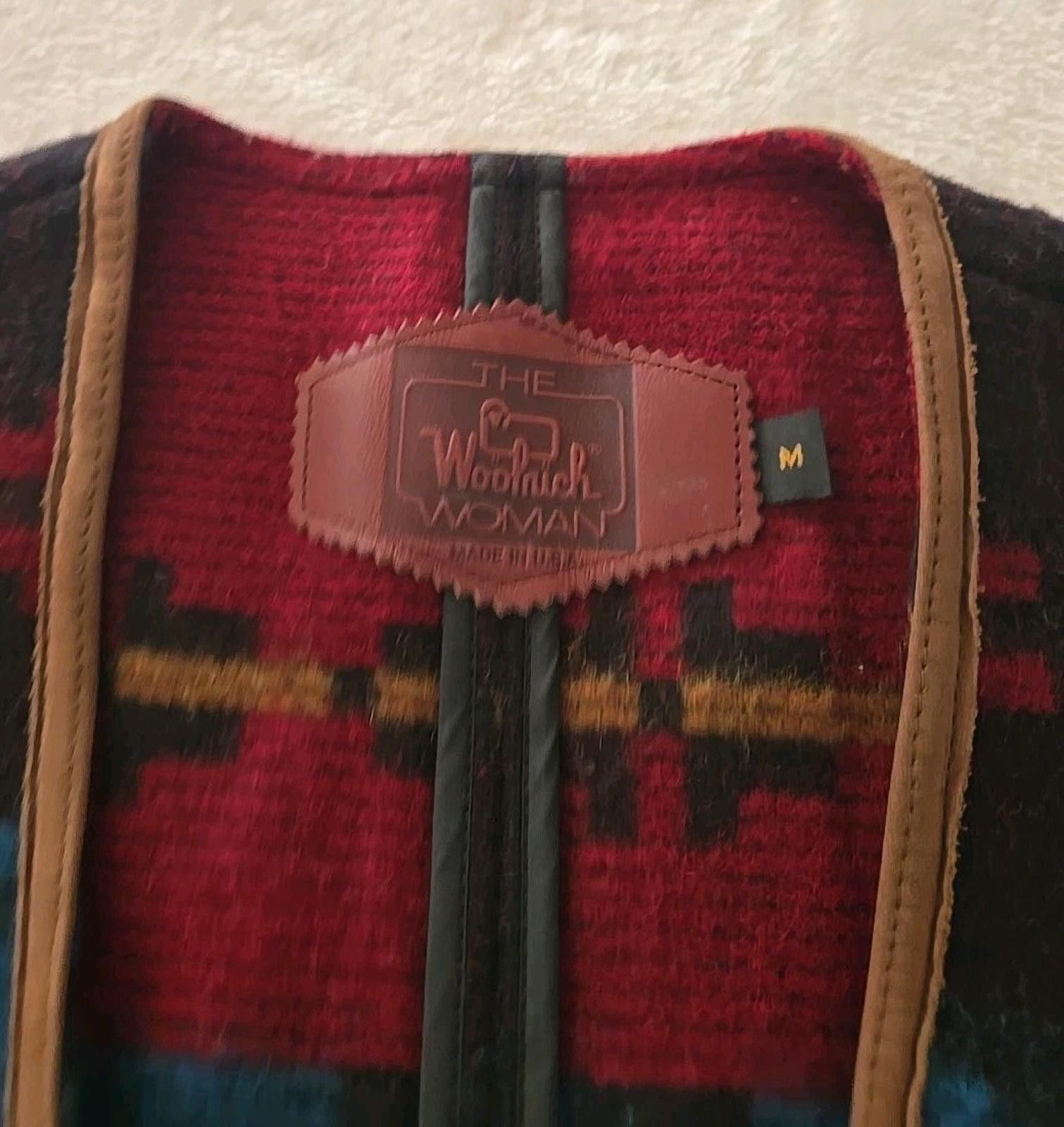 Woolrich Woolen Mills Woolrich Womens M Vintage Wool Vest with Geometric Pattern Size M / US 6-8 / IT 42-44 - 3 Thumbnail
